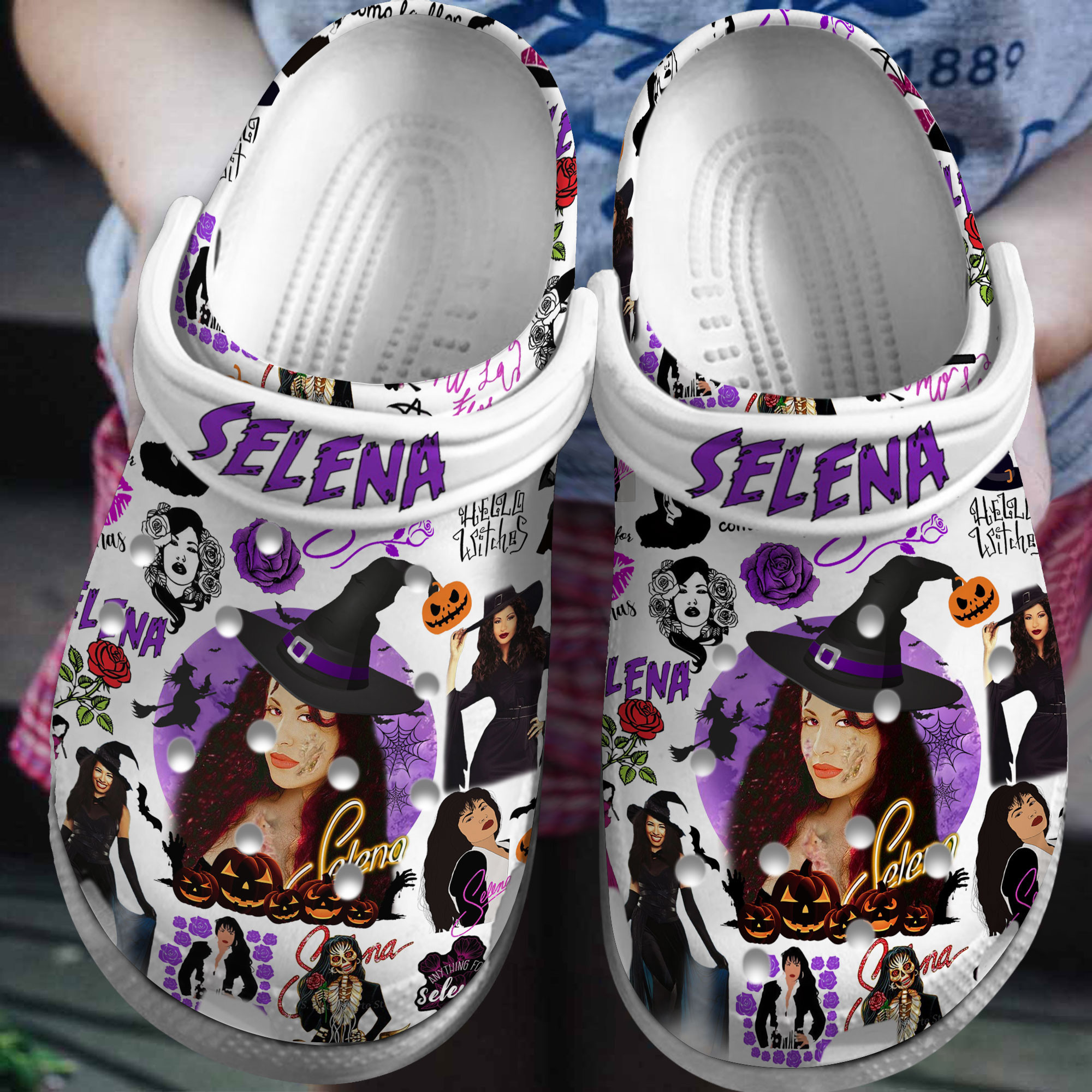 Selena Music Crocs Crocband Clogs Shoes