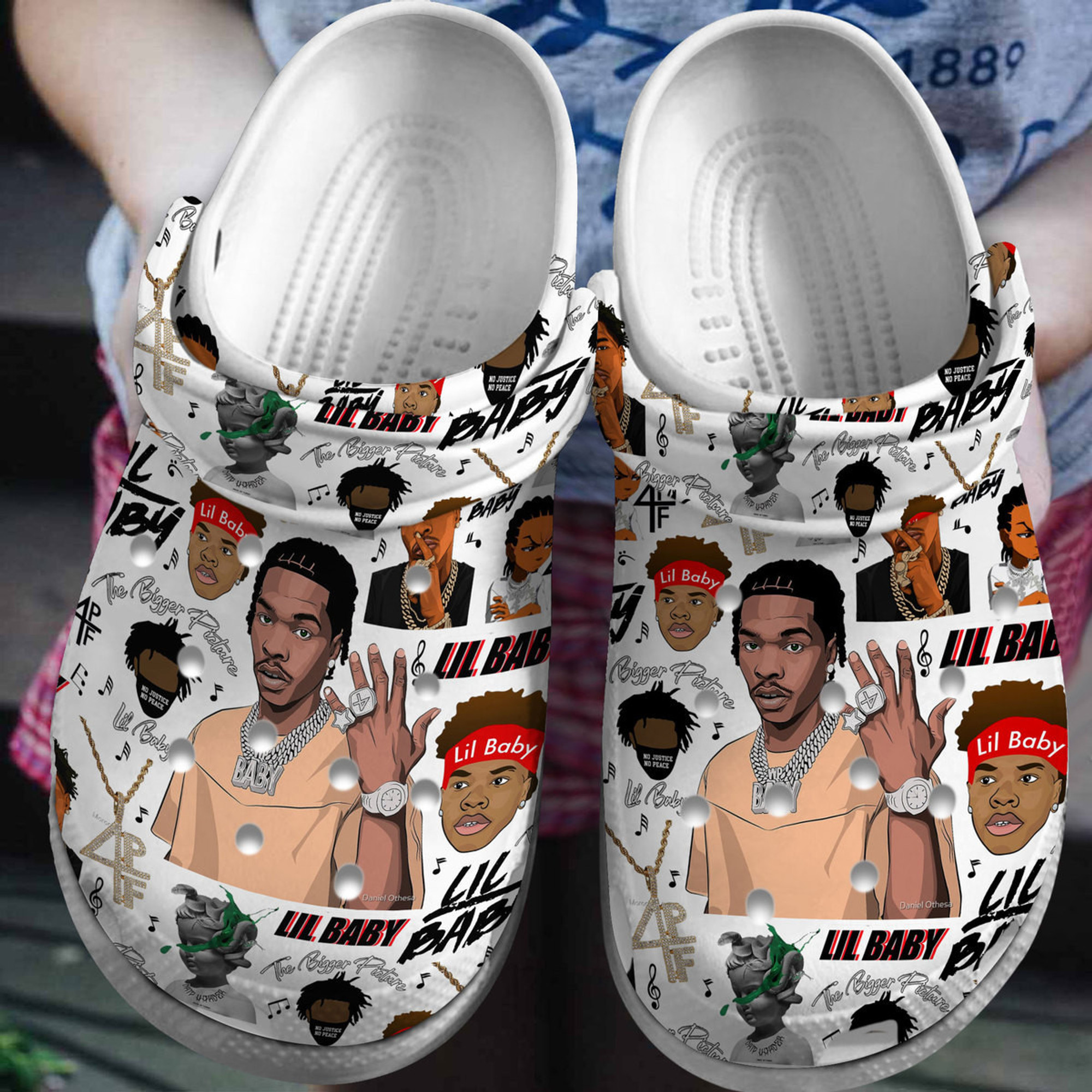 Lil Baby Music Crocs Crocband Clogs Shoes