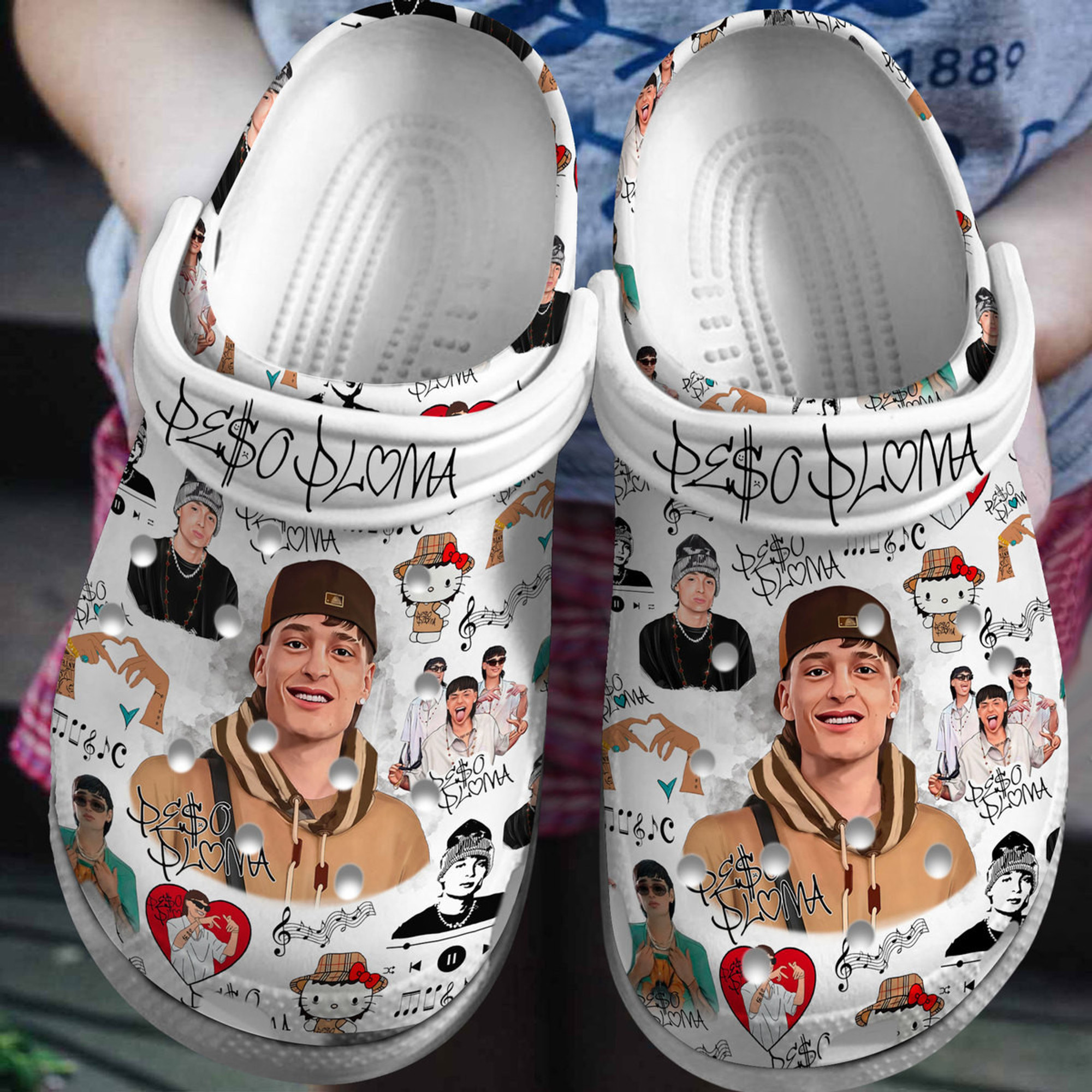 Peso Pluma Music Crocs Crocband Clogs Shoes