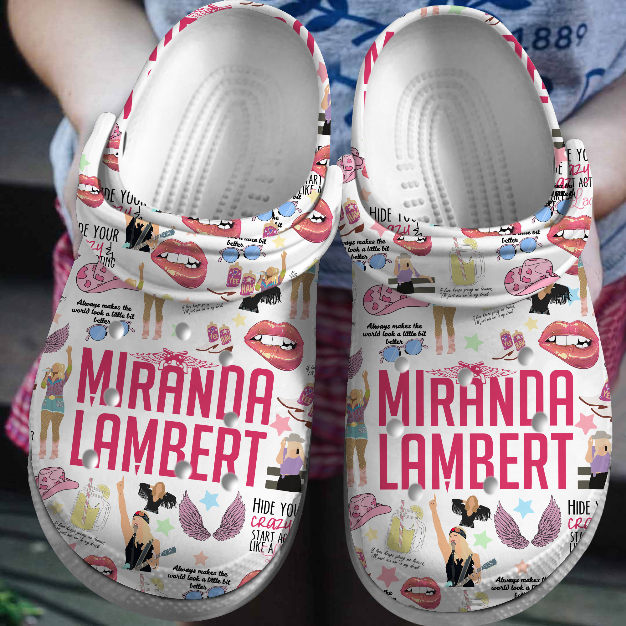 Miranda Lambert Music Crocs Crocband Clogs Shoes