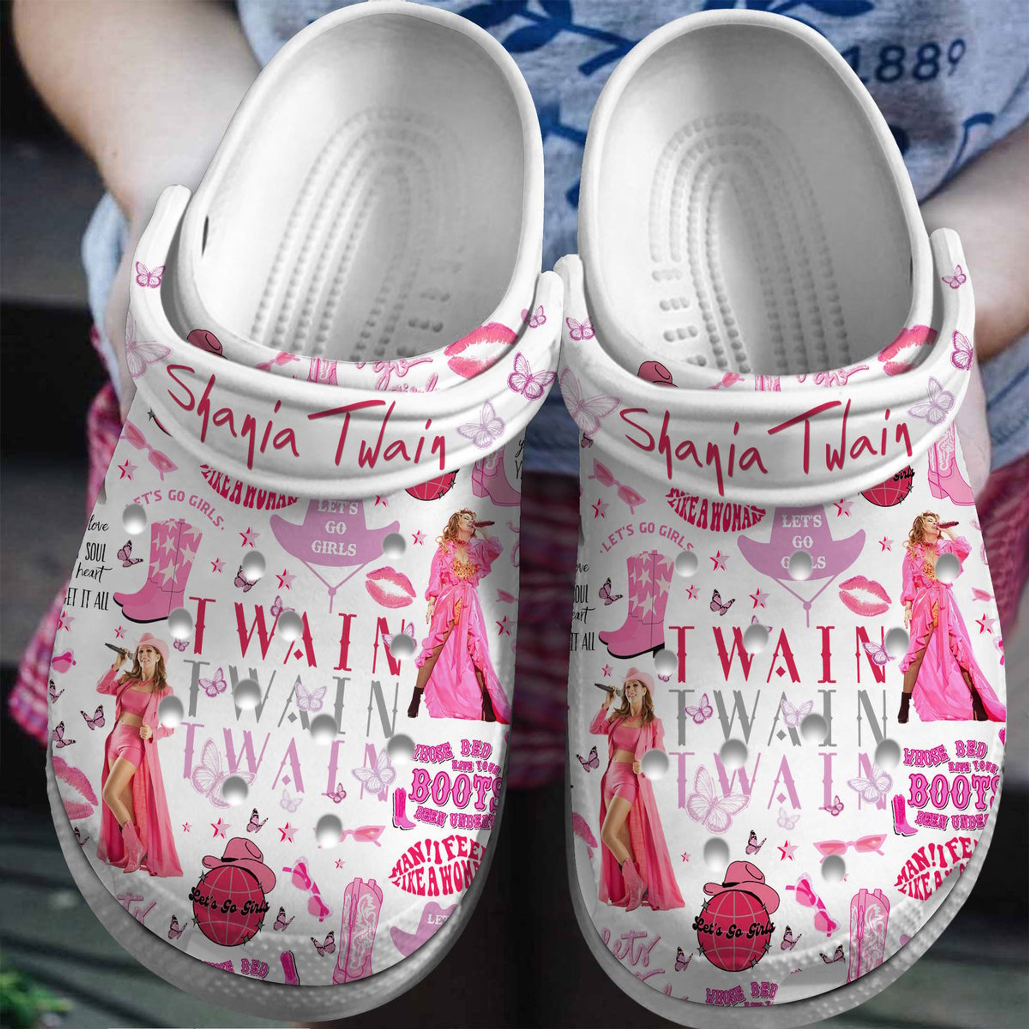 Shania Twain Crocs Crocband Clogs Shoes