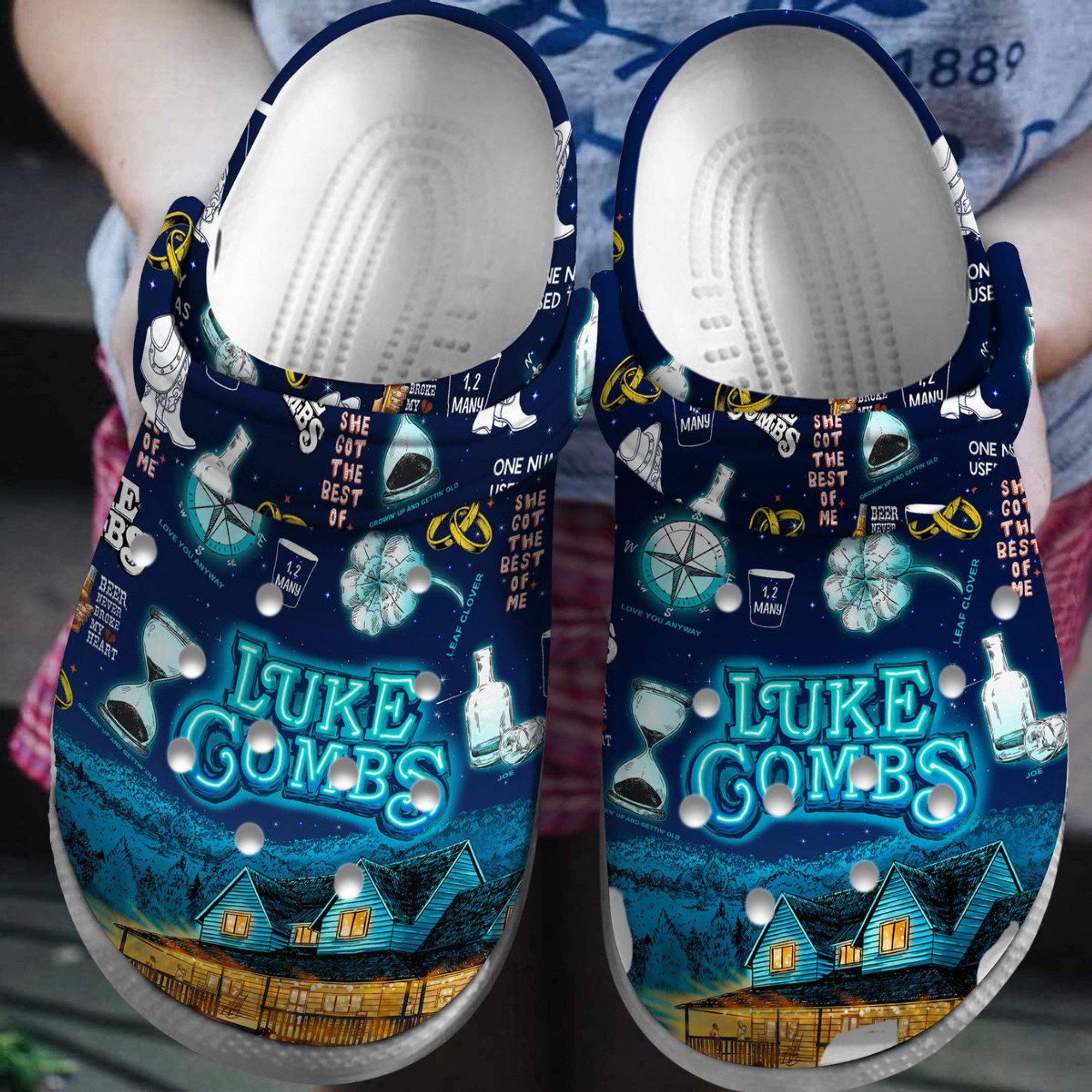 Luke Combs Crocs Crocband Clogs Shoes
