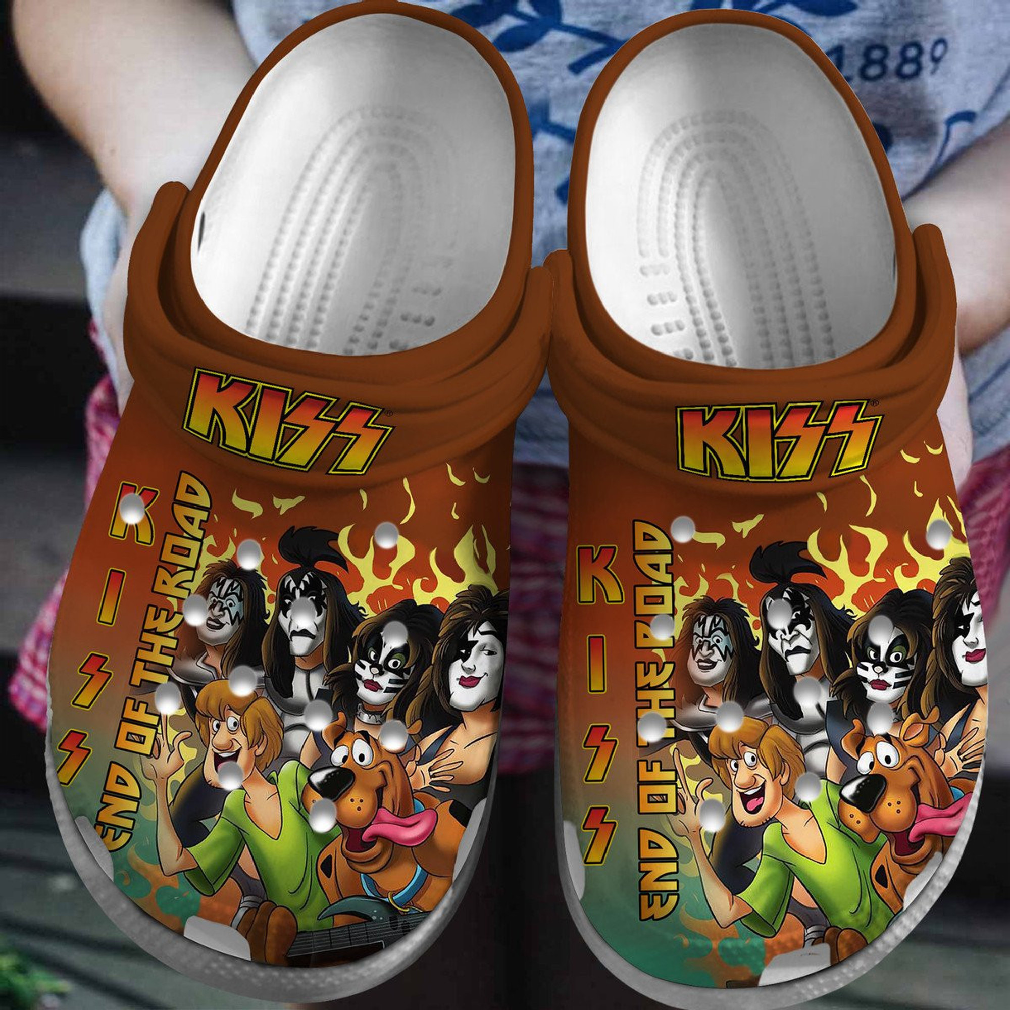 Kiss Tour Crocs Crocband Clogs Shoes