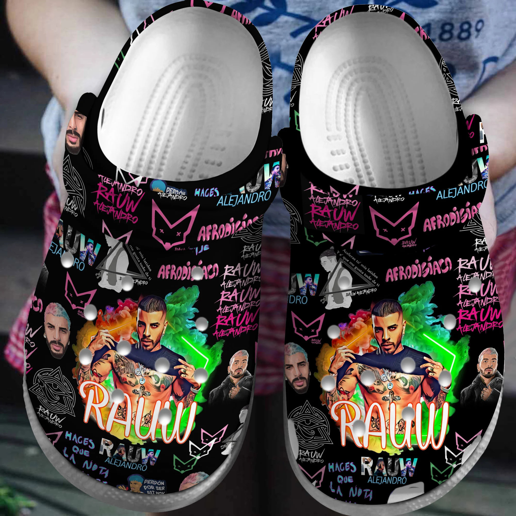 Rauw Alejandro Music Crocs Crocband Clogs Shoes