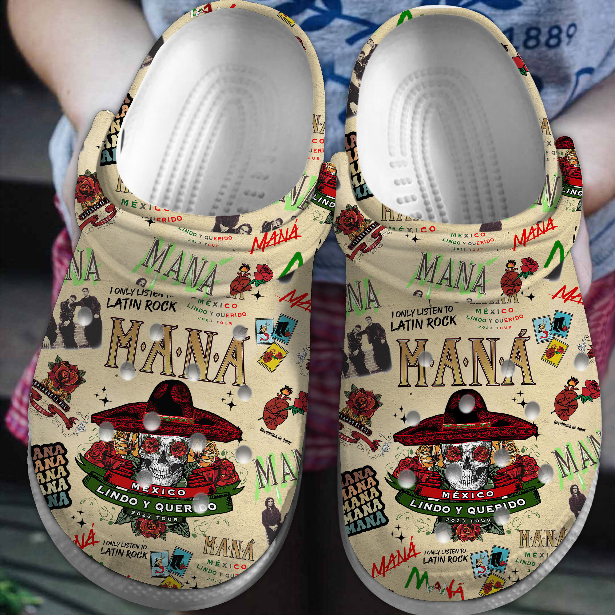 Mana Music Crocs Crocband Clogs Shoes