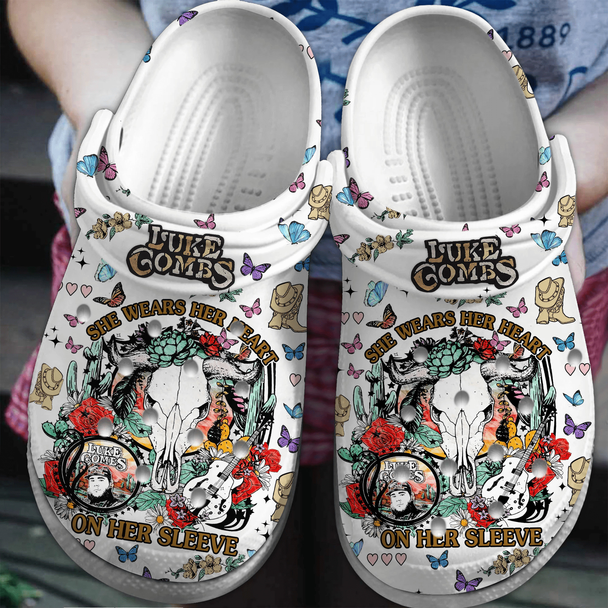 Luke Combs Music Crocs Crocband Clogs Shoes