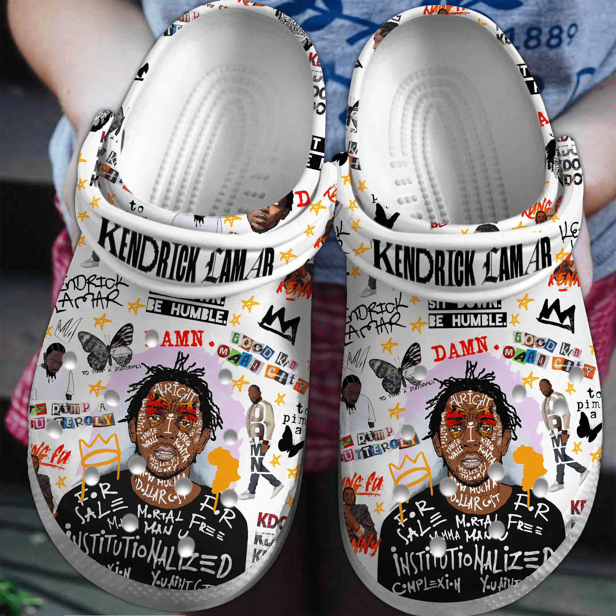 Kendrick Lamar Music Crocs Crocband Clogs Shoes