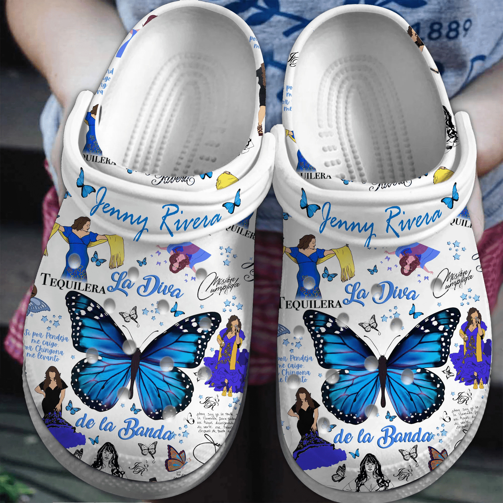 Jenni Rivera Tour Crocs Crocband Clogs Shoes