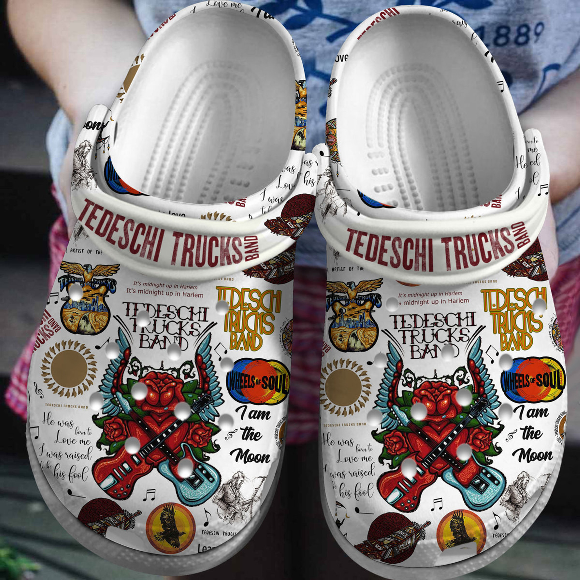 Tedeschi Trucks Band Tour Crocs Crocband Clogs Shoes