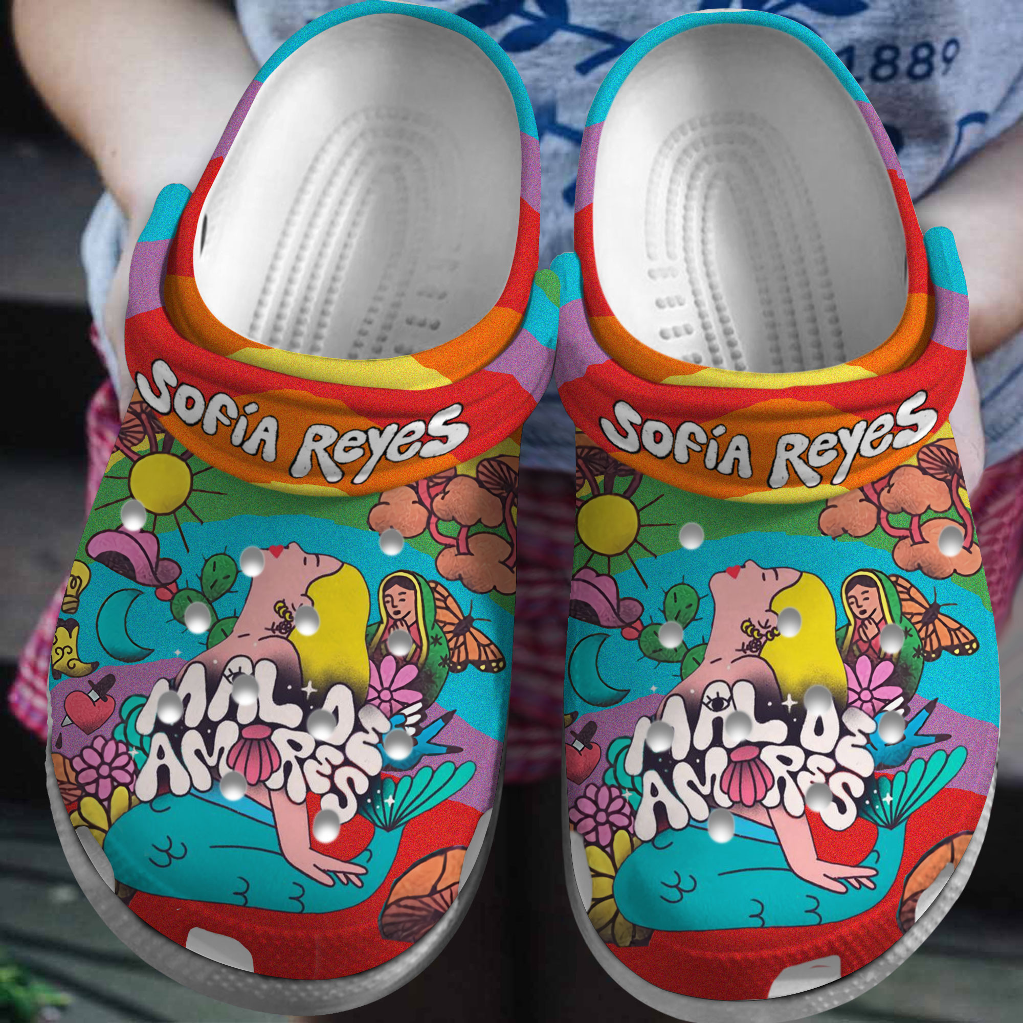 Sofia Reyes Tour Crocs Crocband Clogs Shoes