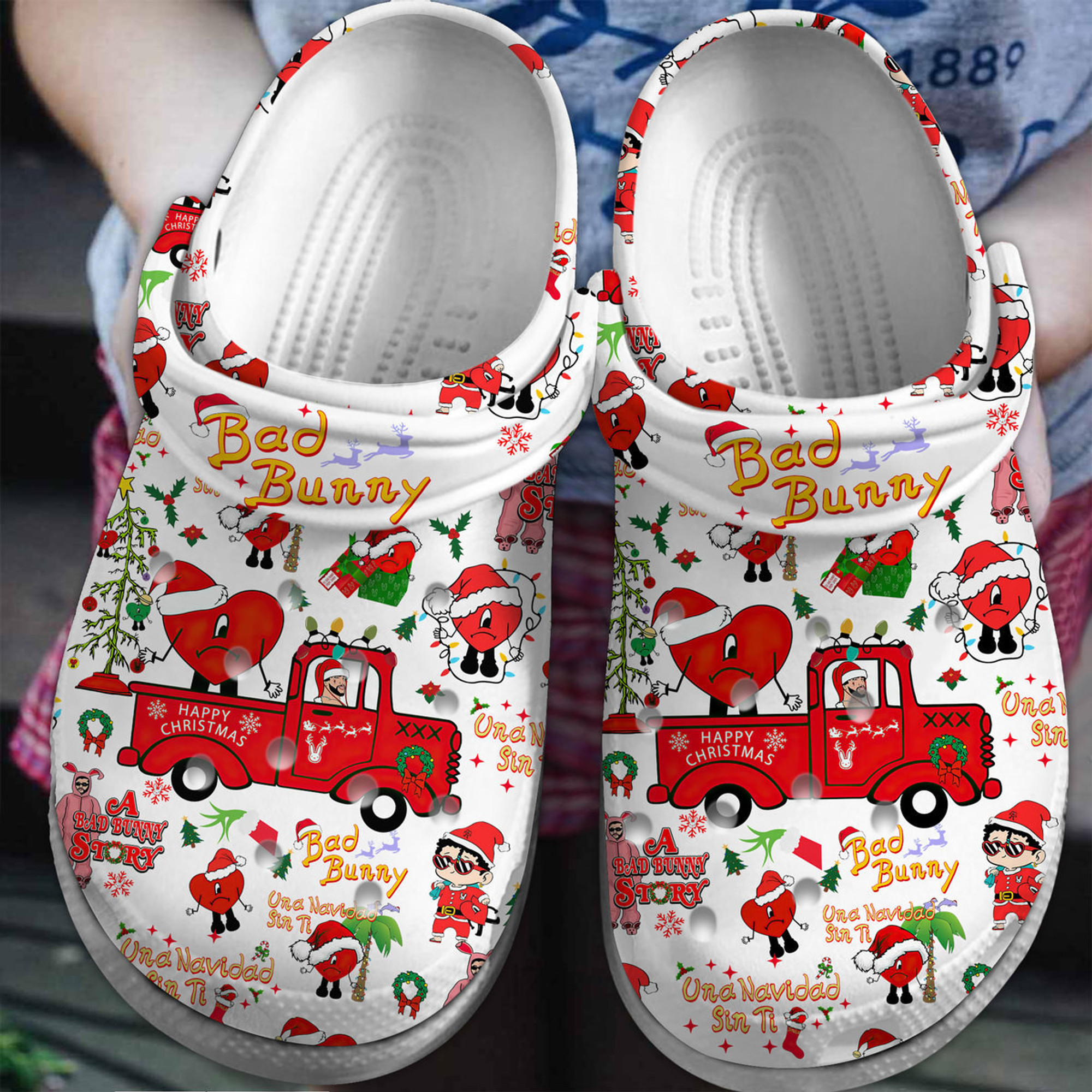 Bad Bunny Music Crocs Crocband Clogs Comfortable For Men Women