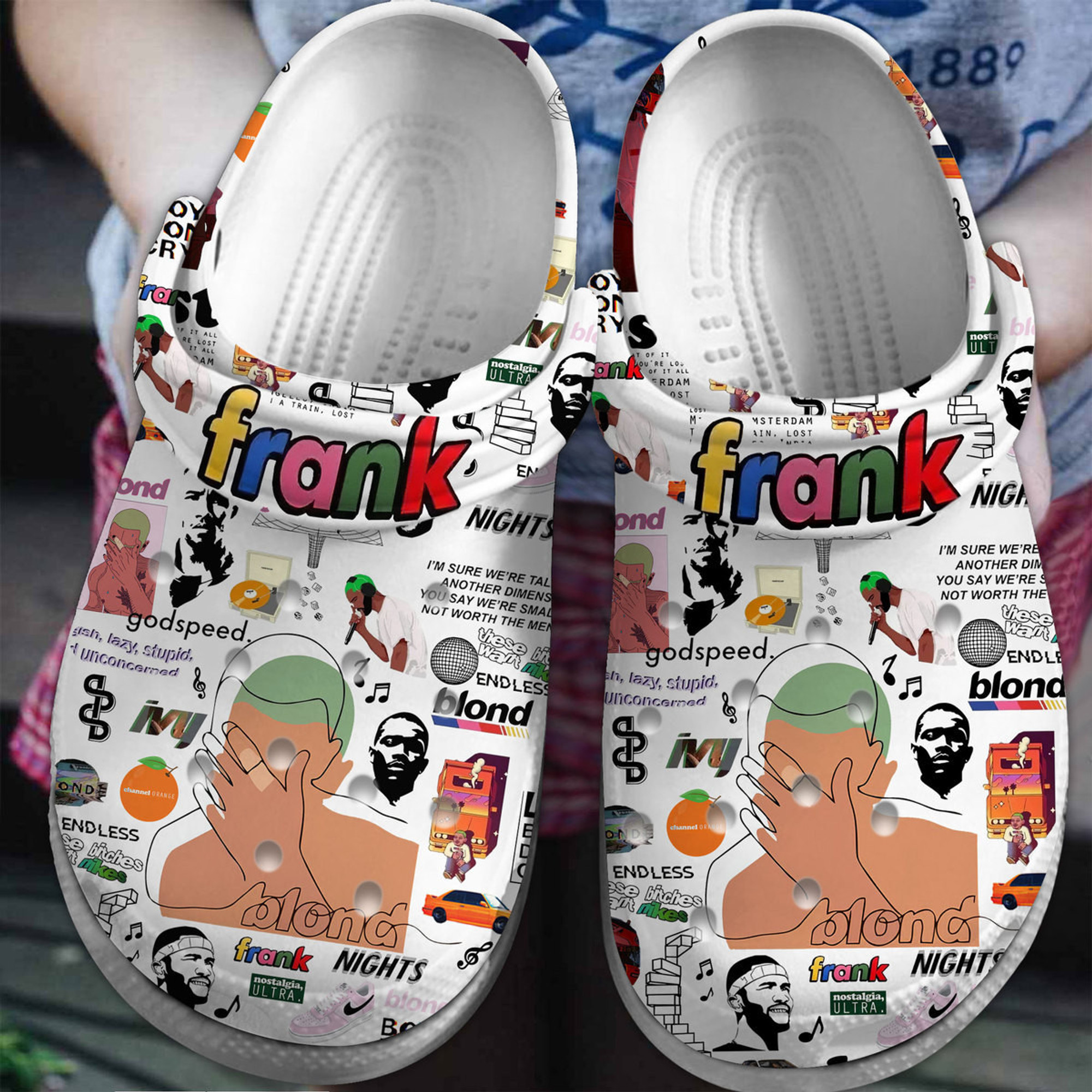 Frank Ocean Tour Crocs Crocband Clogs Shoes