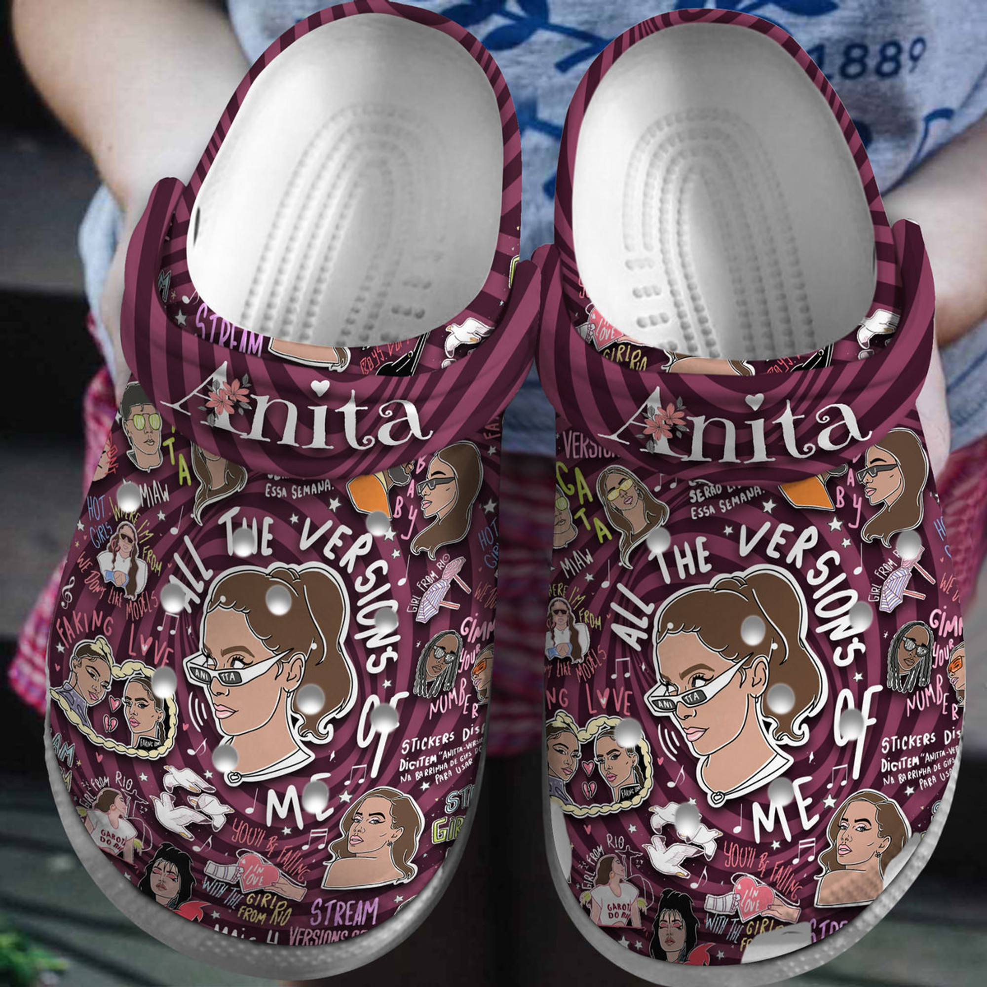 Anitta Tour Crocs Crocband Clogs Shoes