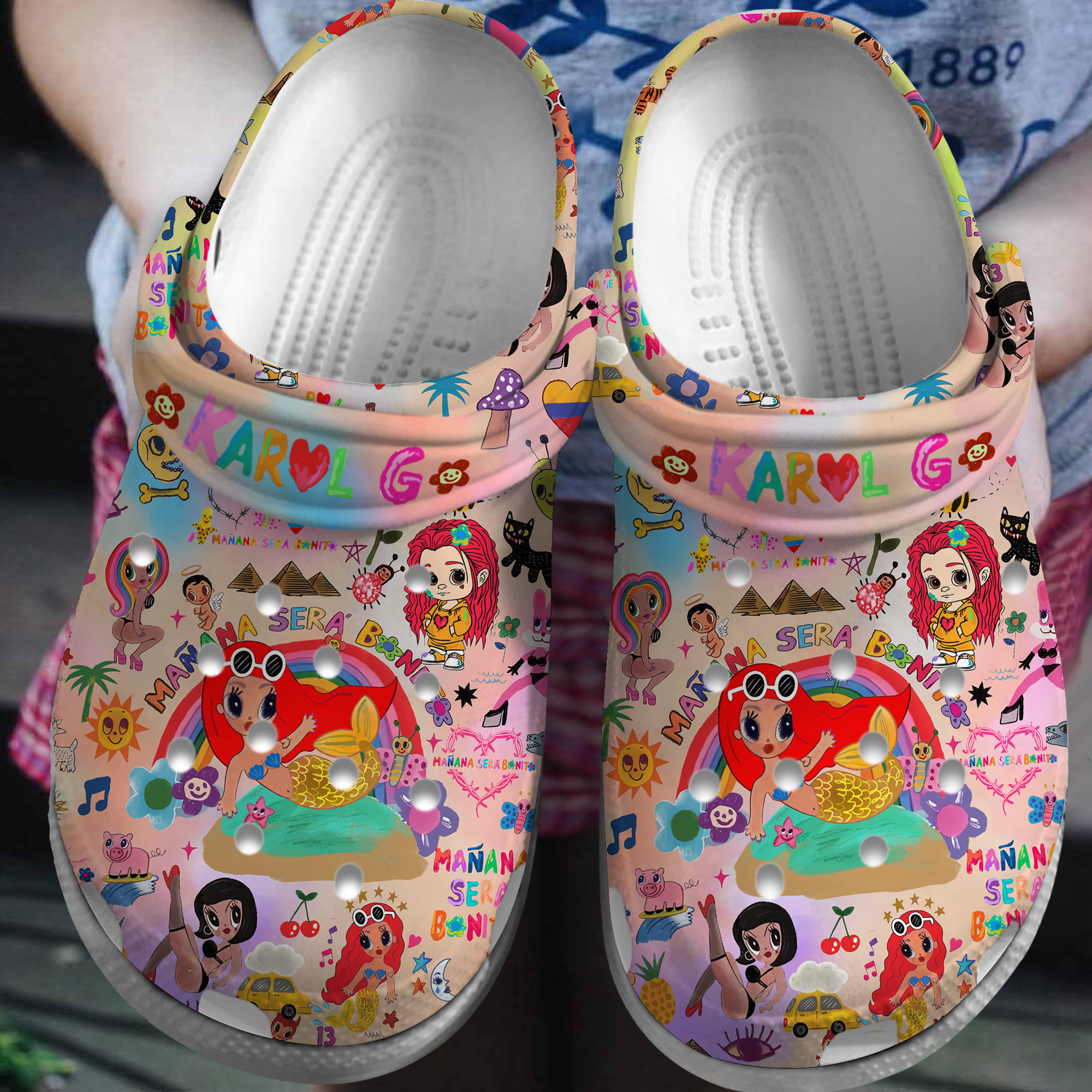 Karol G Tour Crocs Crocband Clogs Shoes