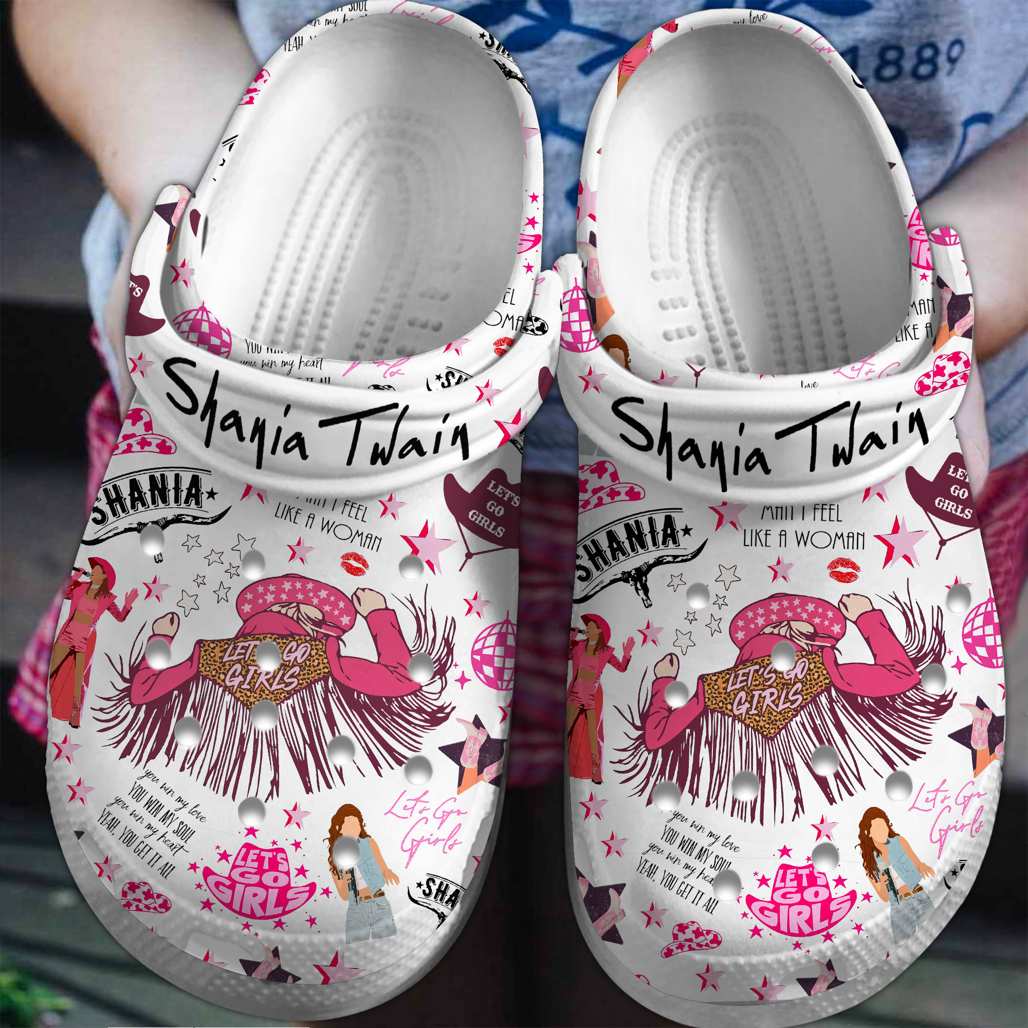 Shania Twain Tour Crocs Crocband Clogs Shoes