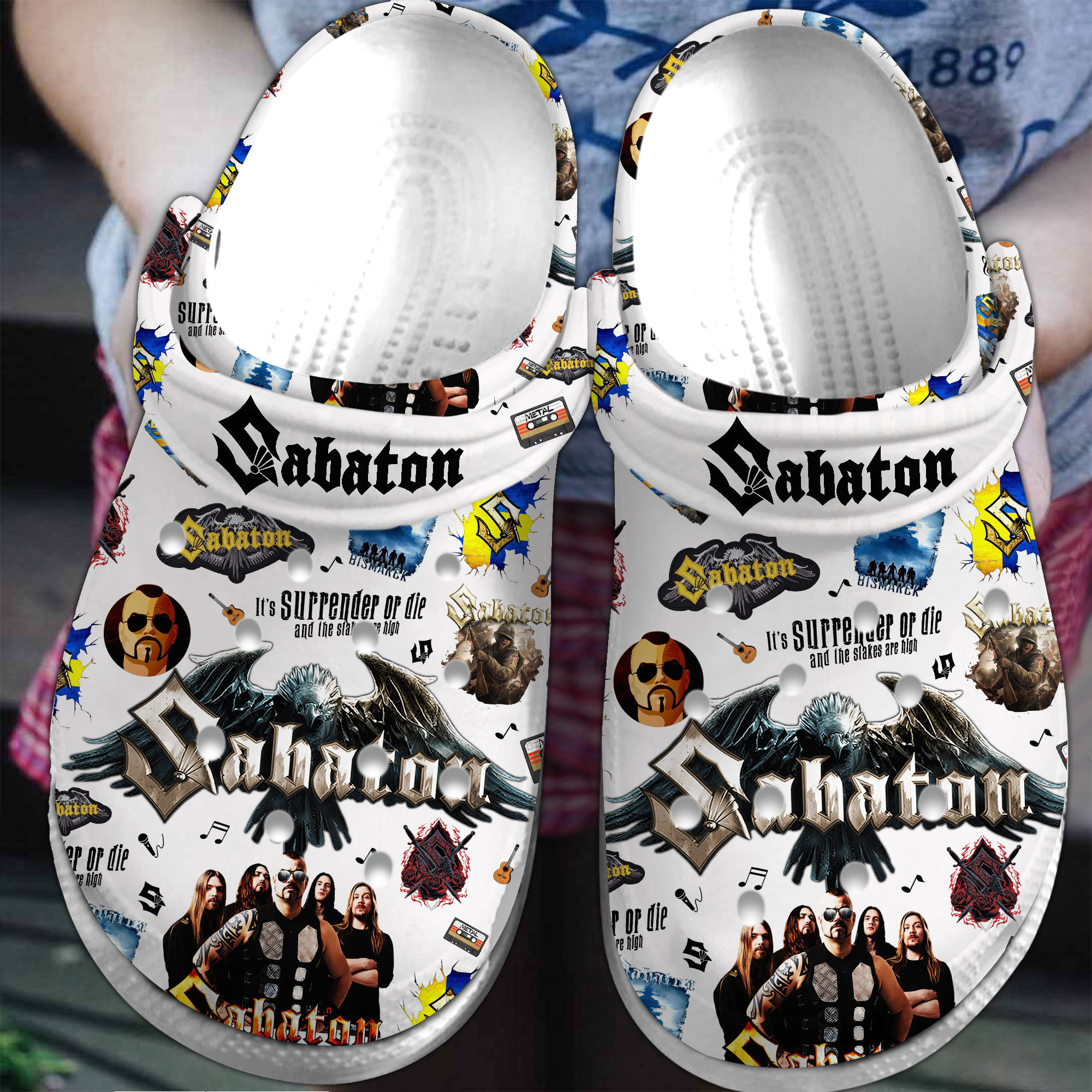 Sabaton Music Crocs Crocband Clogs Comfortable For Men Women