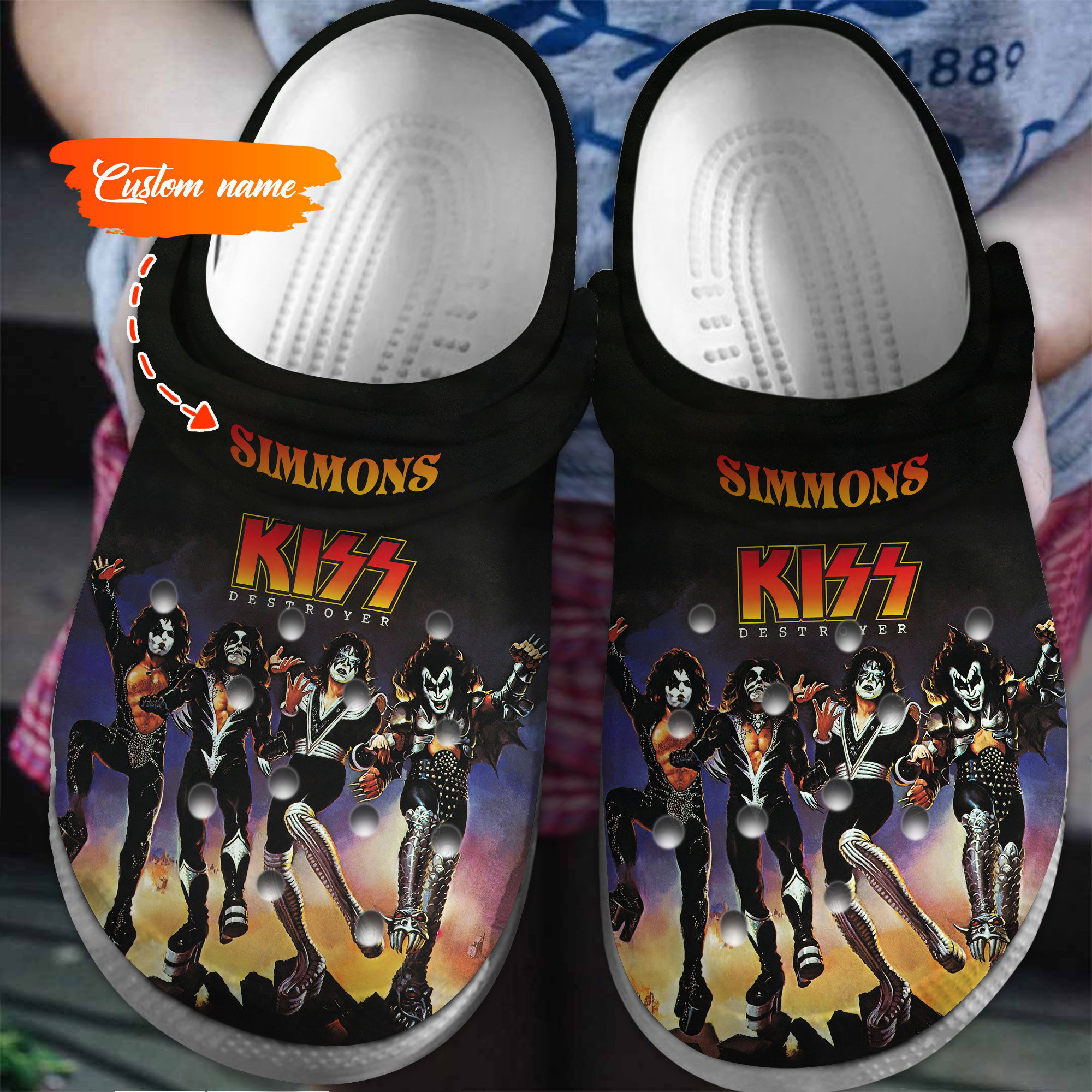 Kiss Music Crocs Crocband Clogs Comfortable For Men Women