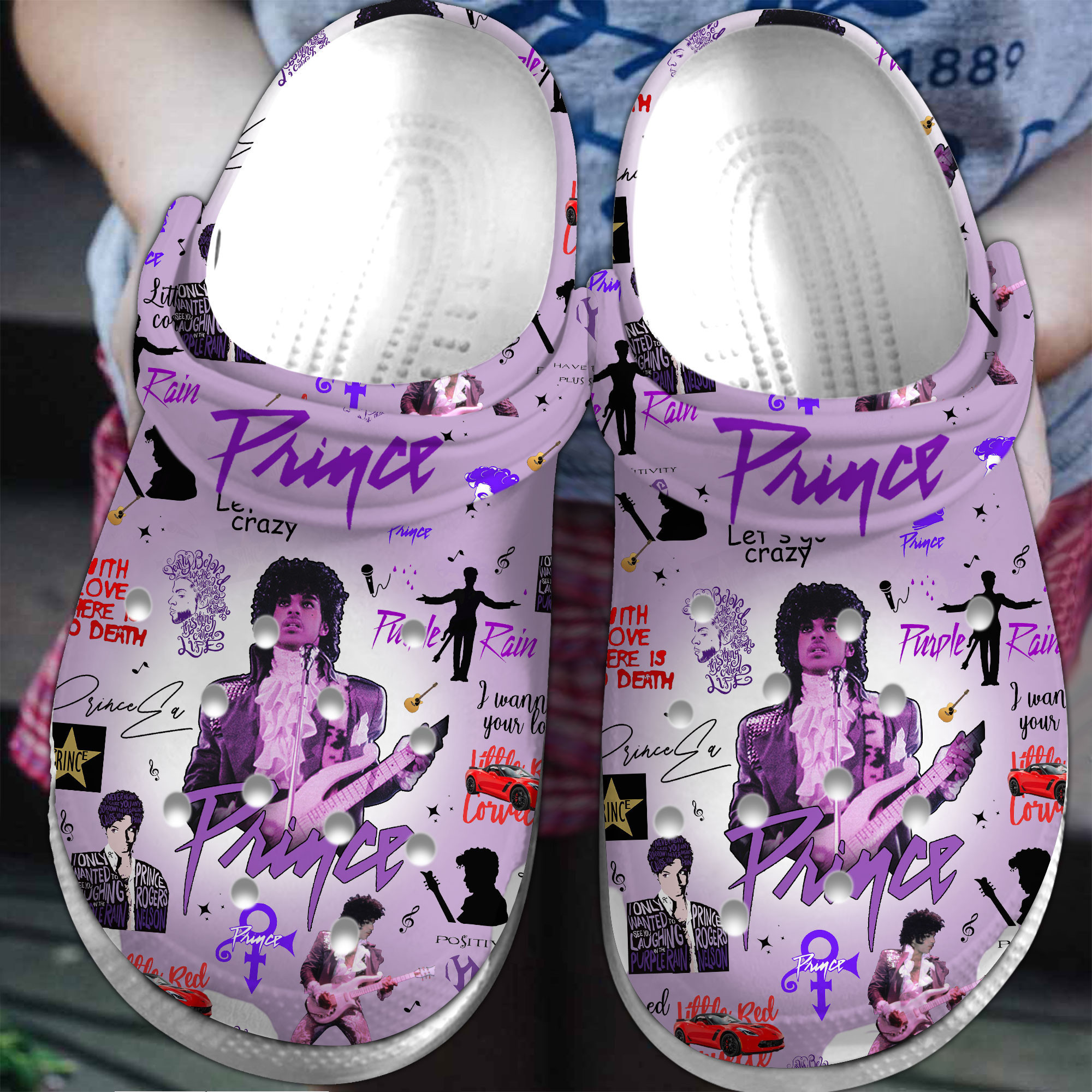 Prince Music Crocs Crocband Clogs Comfortable For Men Women