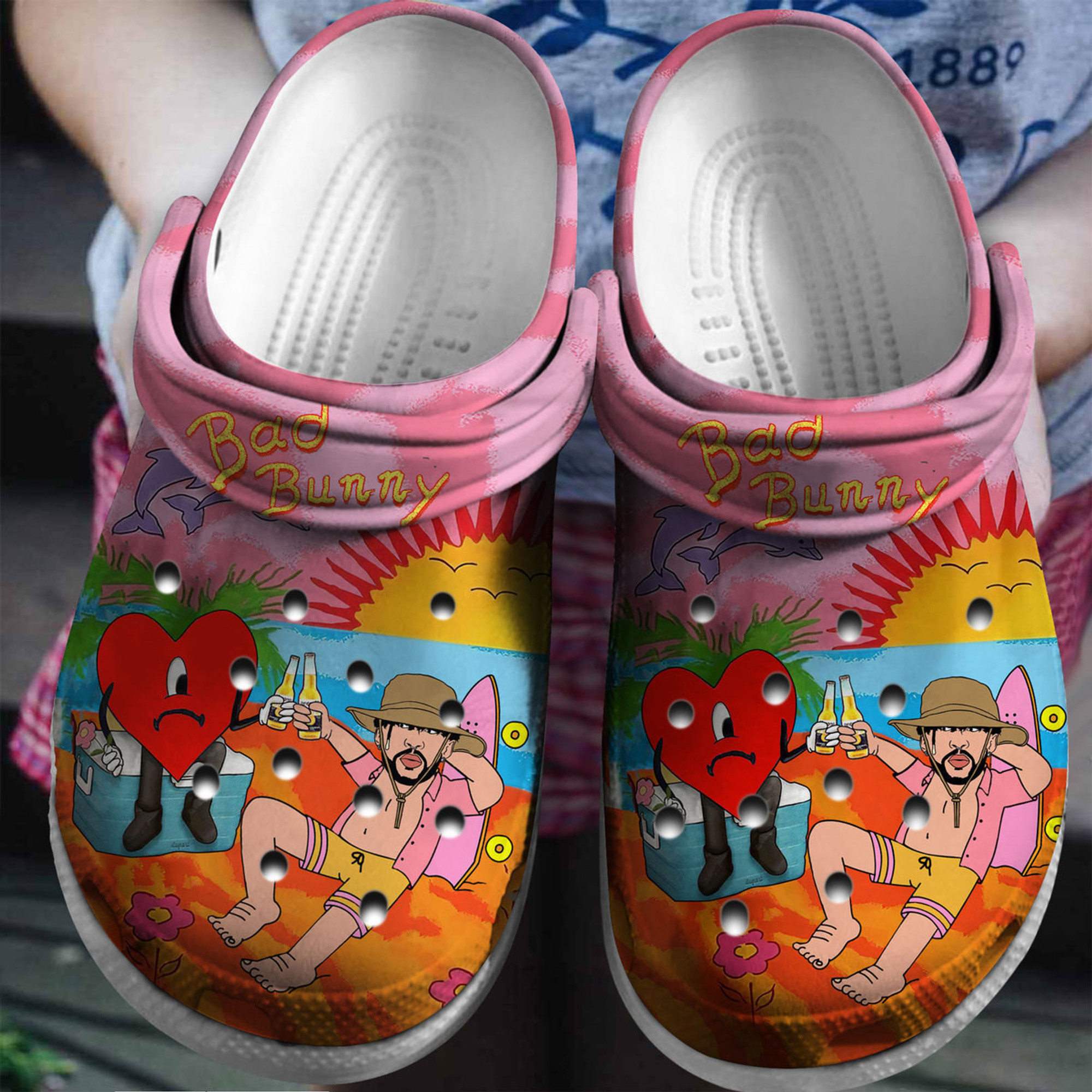 Bad Bunny Music Crocs Crocband Clogs Comfortable For Men Women