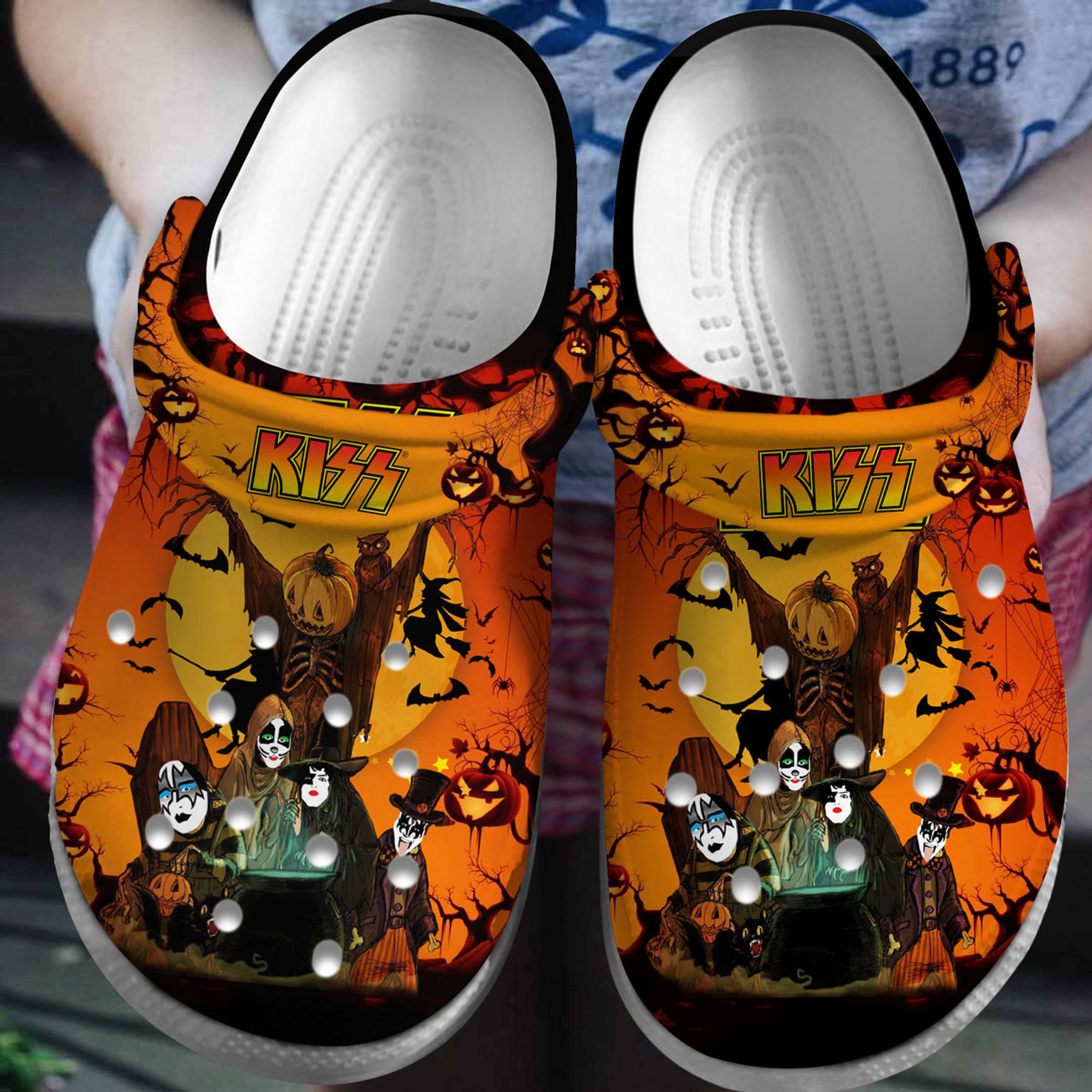 Kiss Music Crocs Crocband Clogs Comfortable For Men Women