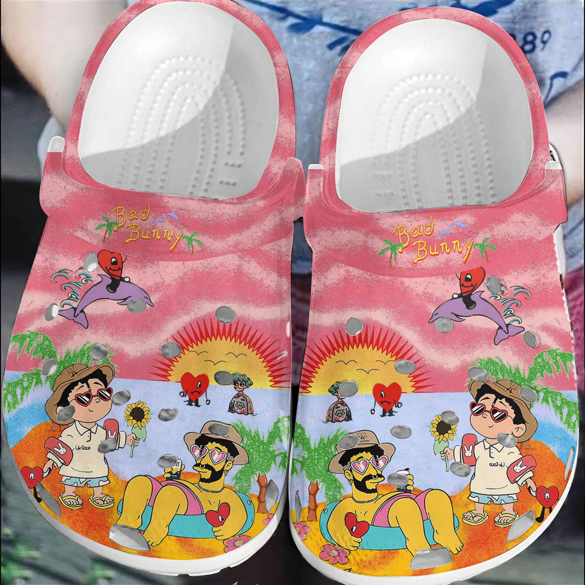 Bad Bunny Music Crocs Crocband Clogs Comfortable For Men Women