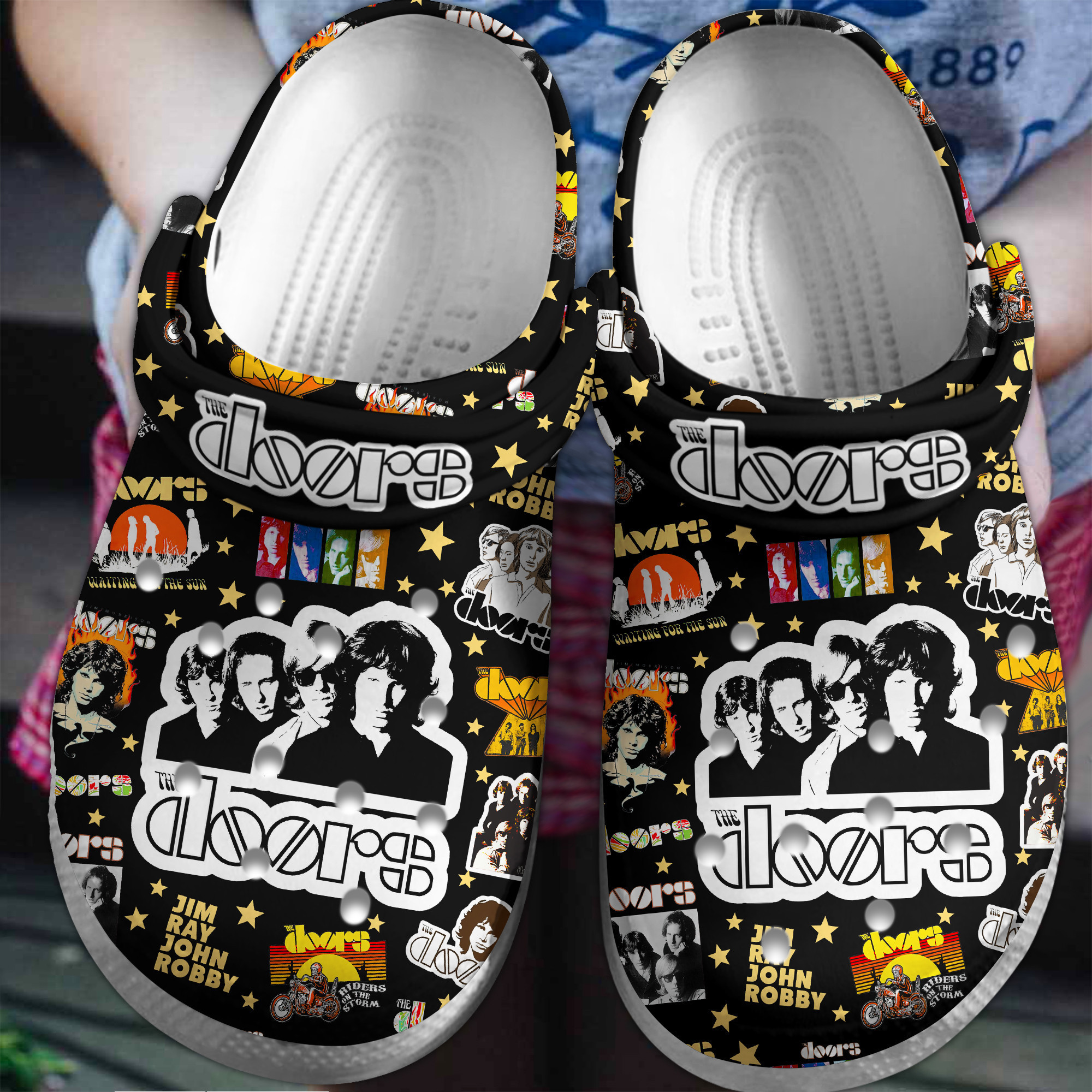 The Doors Music Crocs Crocband Clogs Comfortable For Men Women