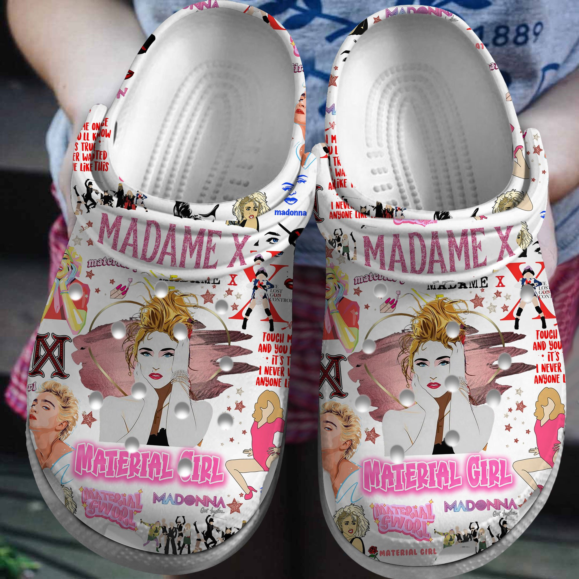 Madona Music Crocs Crocband Clogs Comfortable For Men Women