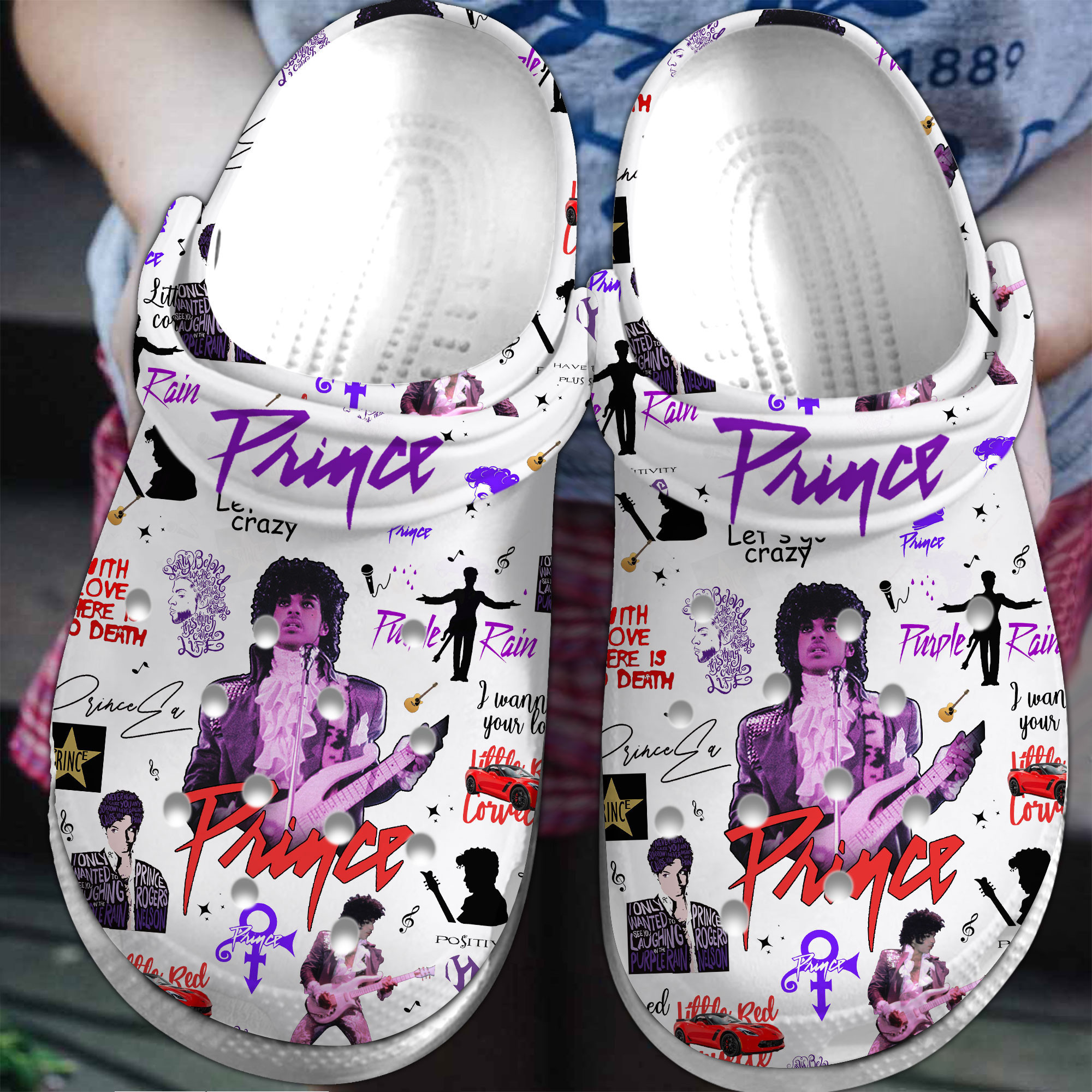 Prince Music Crocs Crocband Clogs Comfortable For Men Women
