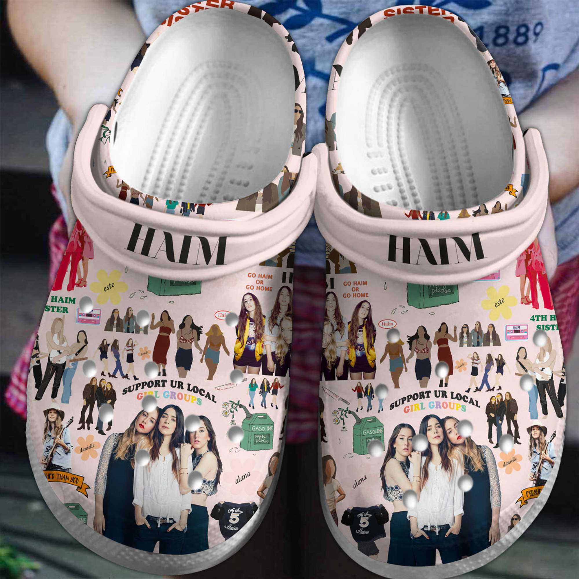 Haim Music Crocs Crocband Clogs Gift For Mom Dad Family