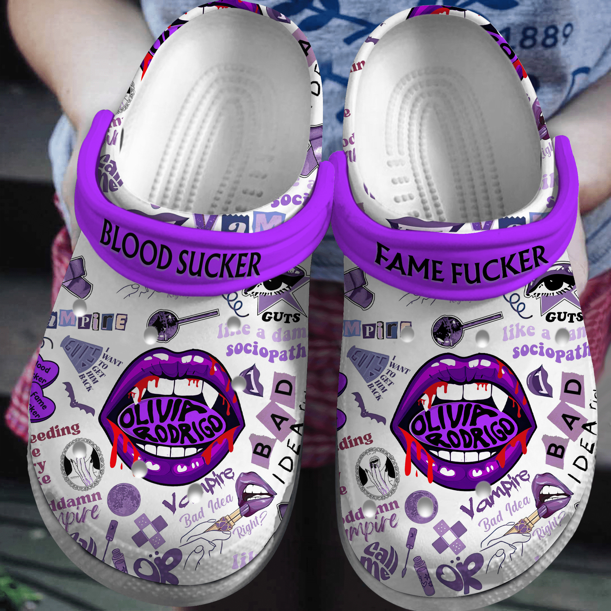 Olivia Rodrigo Music Crocs Crocband Clogs Gift For Mom Dad Family