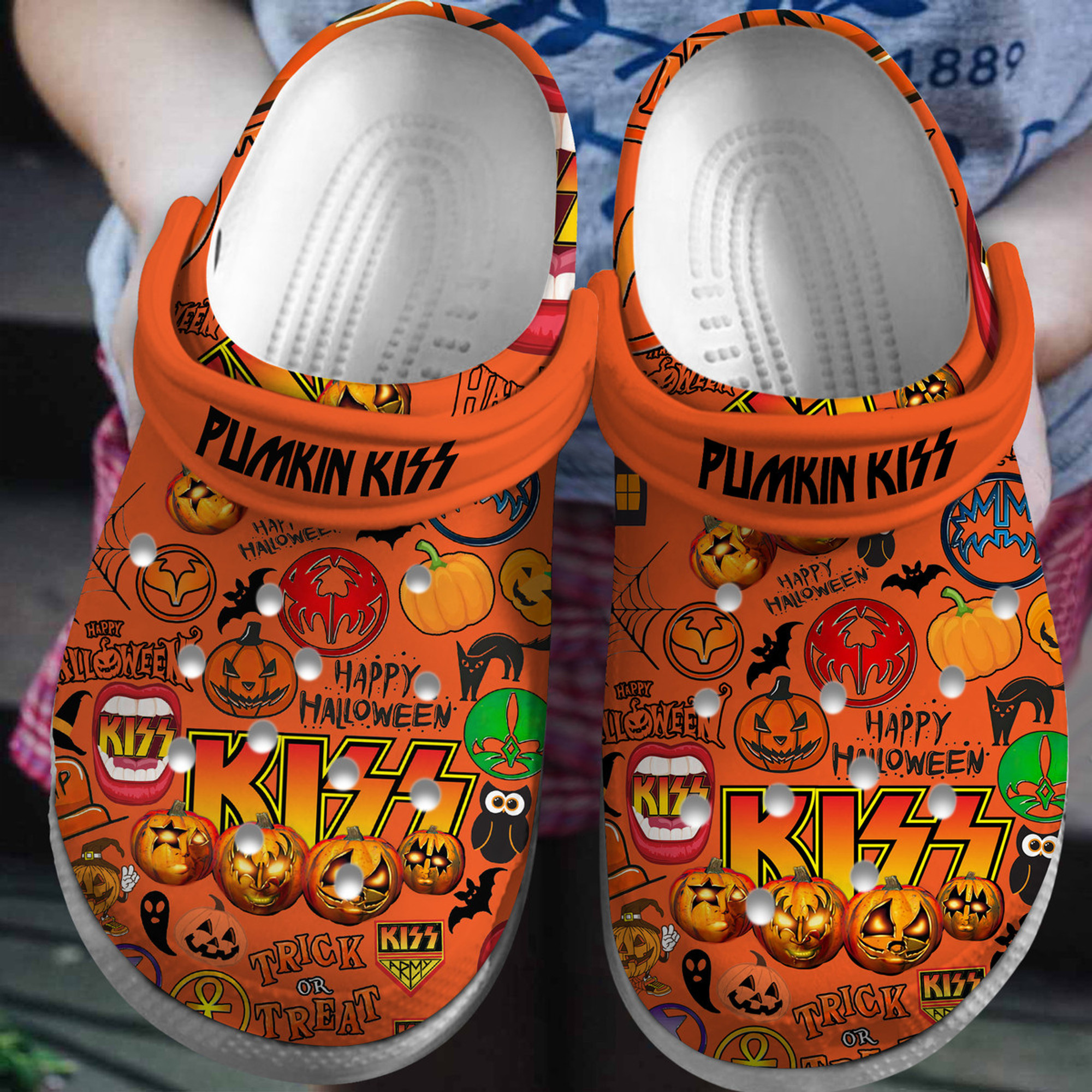 Kiss Music Crocs Crocband Clogs Gift For Mom Dad Family