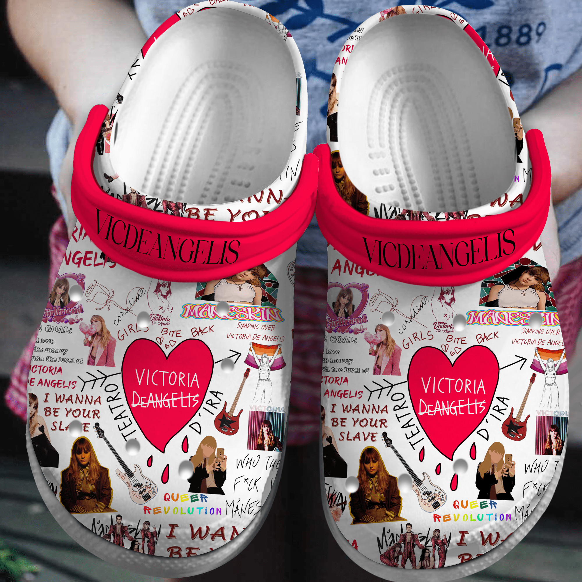 Victoria De Angelis Music Crocs Crocband Clogs Gift For Mom Dad Family
