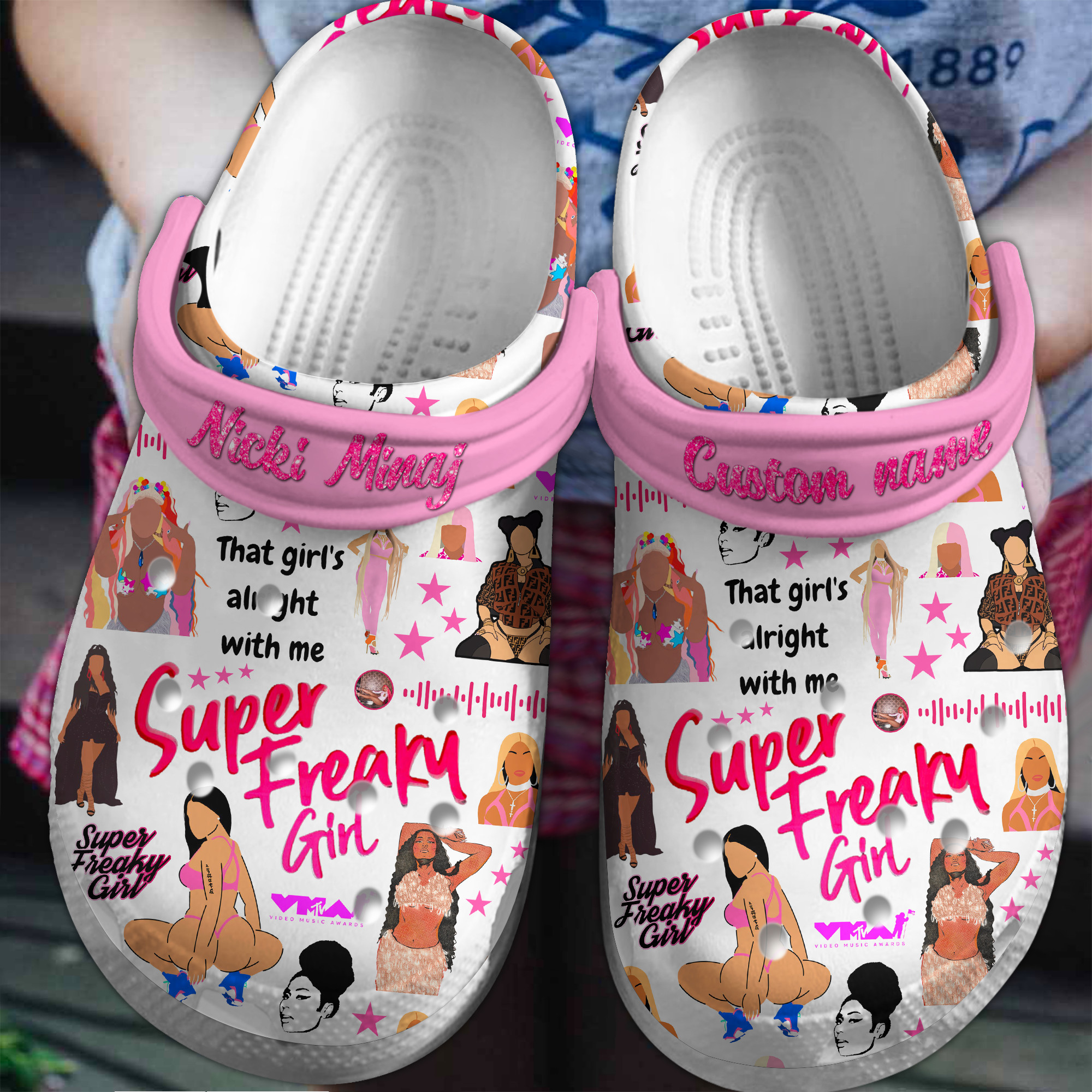 Nicki Minaj Music Crocs Crocband Clogs Gift For Mom Dad Family