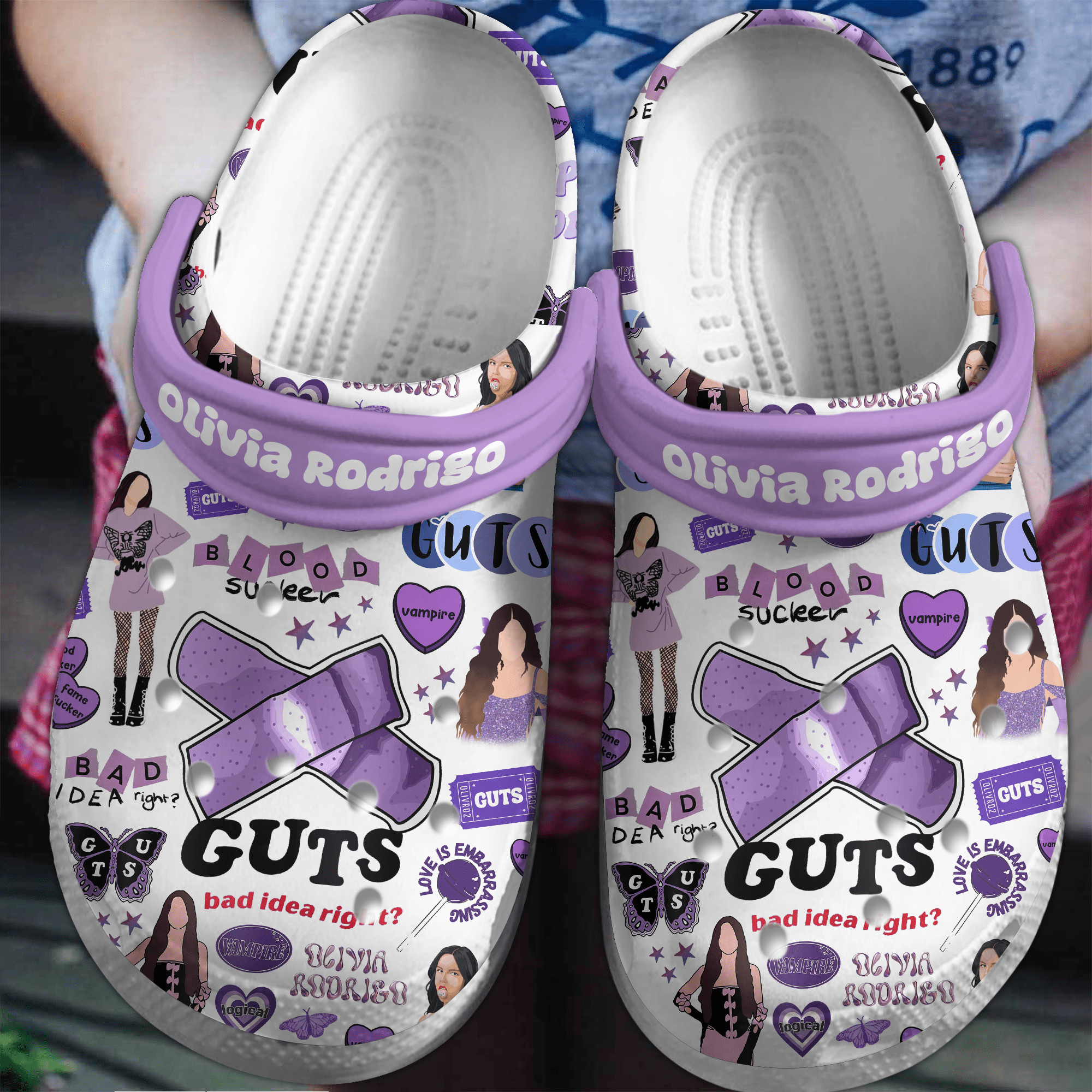 Olivia Rodrigo Music Crocs Crocband Clogs Gift For Mom Dad Family