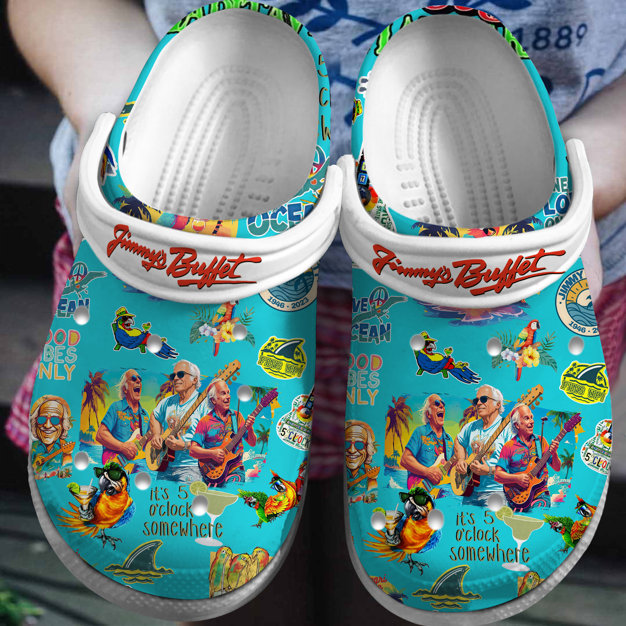 Jimmy Buffett Music Crocs Crocband Clogs Gift For Mom Dad Family