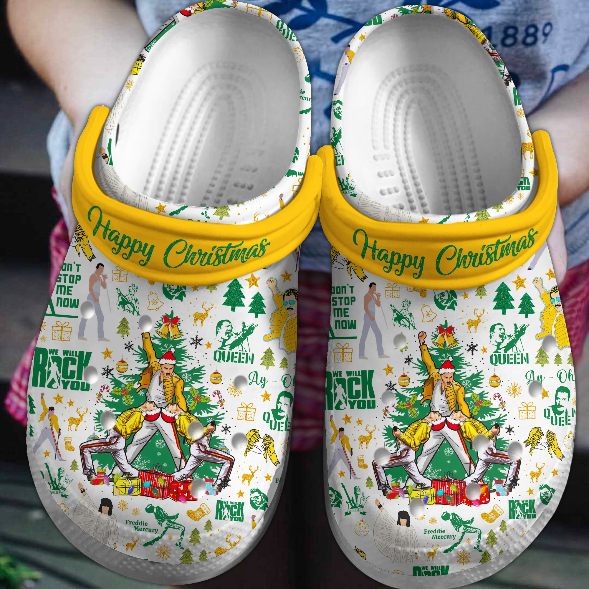 Queen Music Crocs Crocband Clogs Gift For Mom Dad Family