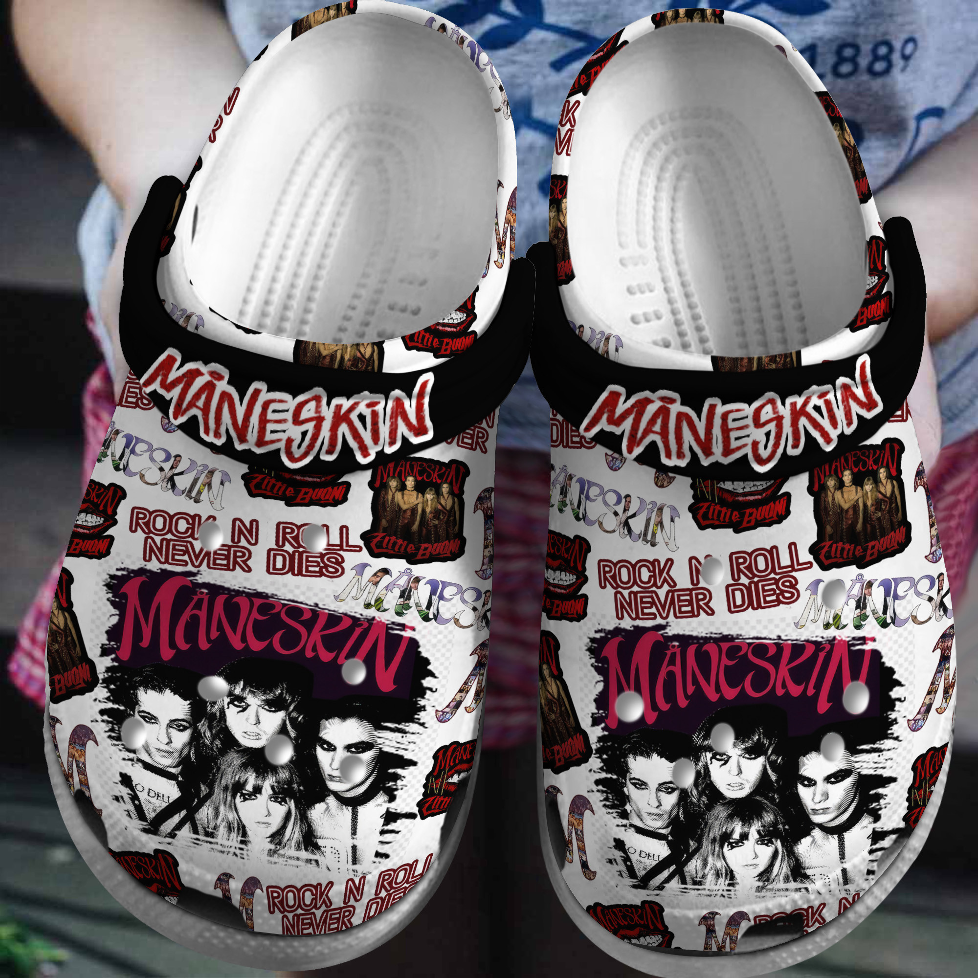 Maneskin Music Crocs Crocband Clogs Gift For Mom Dad Family