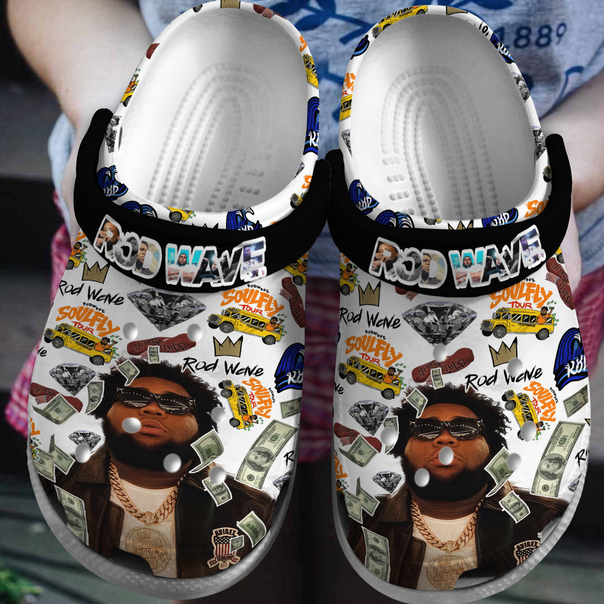 Rod Wave Music Crocs Crocband Clogs Gift For Mom Dad Family