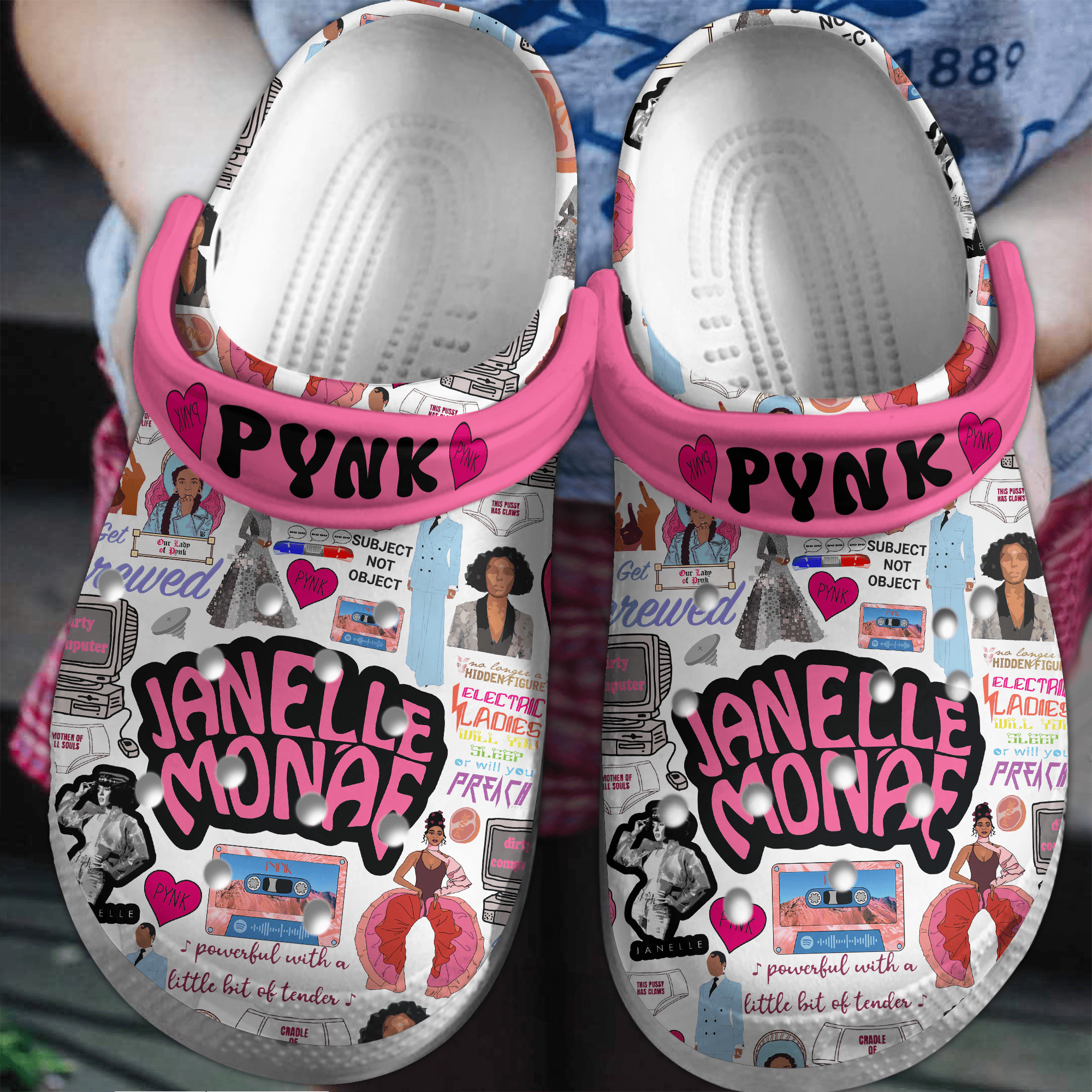 Janelle Monae Music Crocs Crocband Clogs Gift For Mom Dad Family