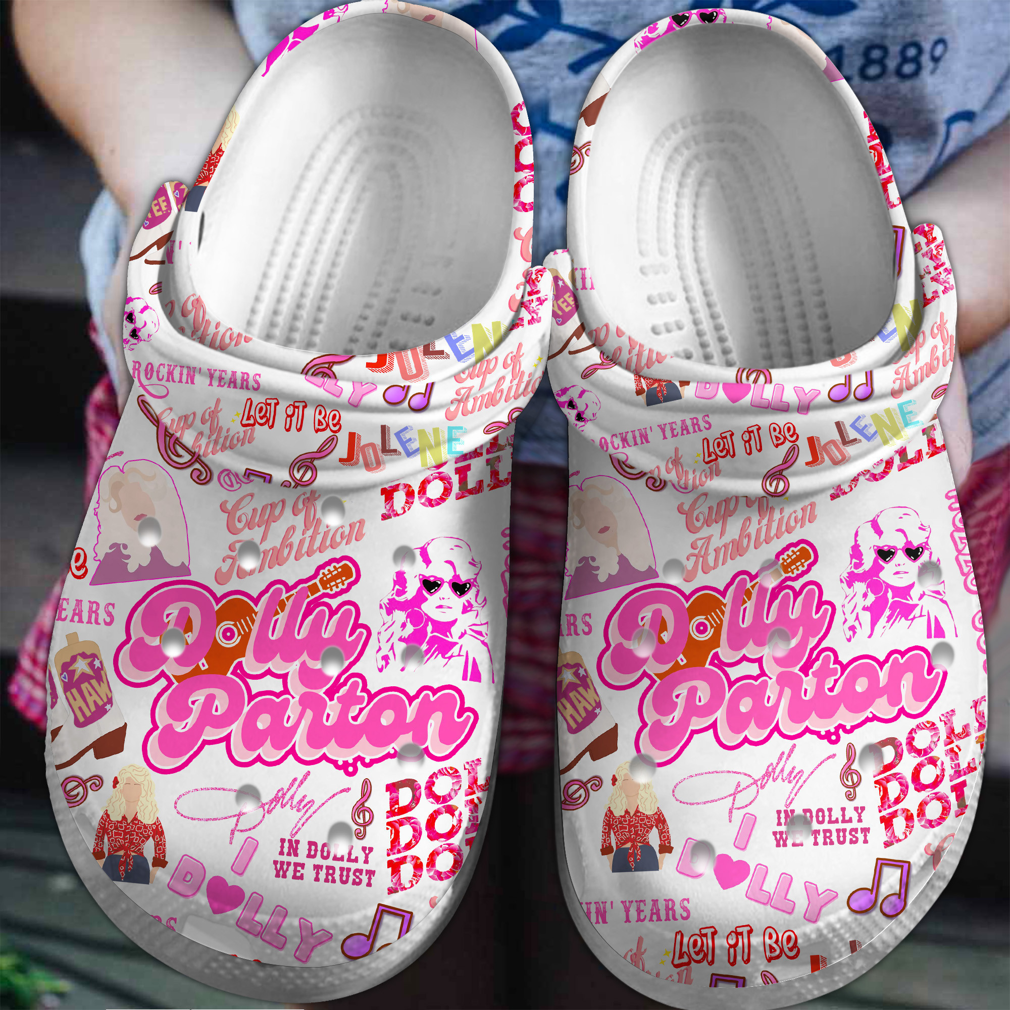 Dolly Parton Music Crocs Crocband Clogs Shoes
