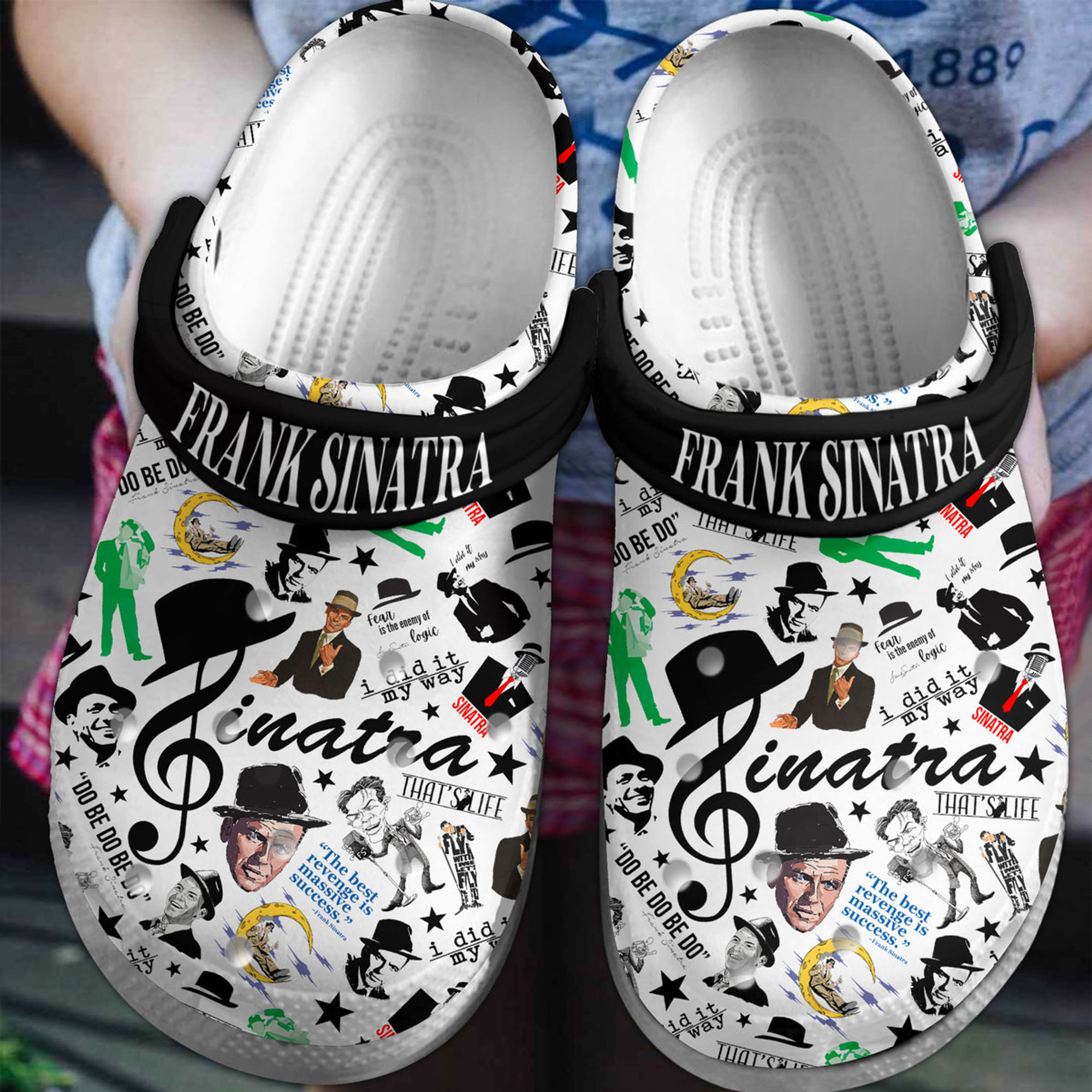 Frank Sinatra Music Crocs Crocband Clogs Gift For Mom Dad Family