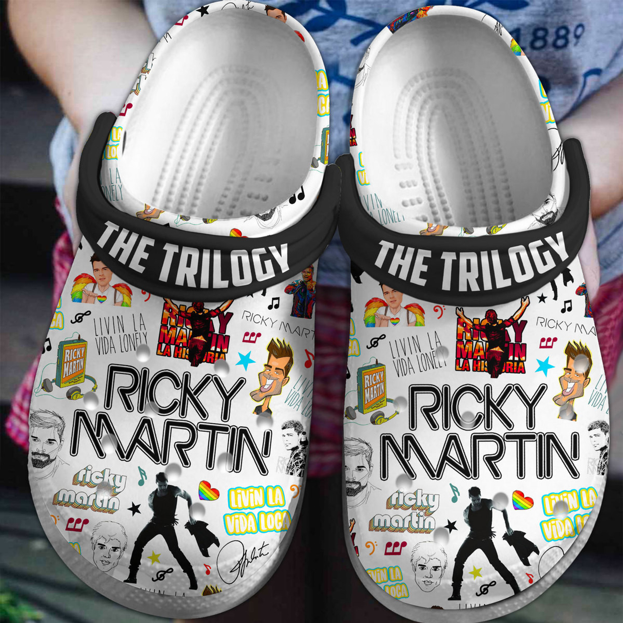 Ricky Martin Music Crocs Crocband Clogs Gift For Mom Dad Family