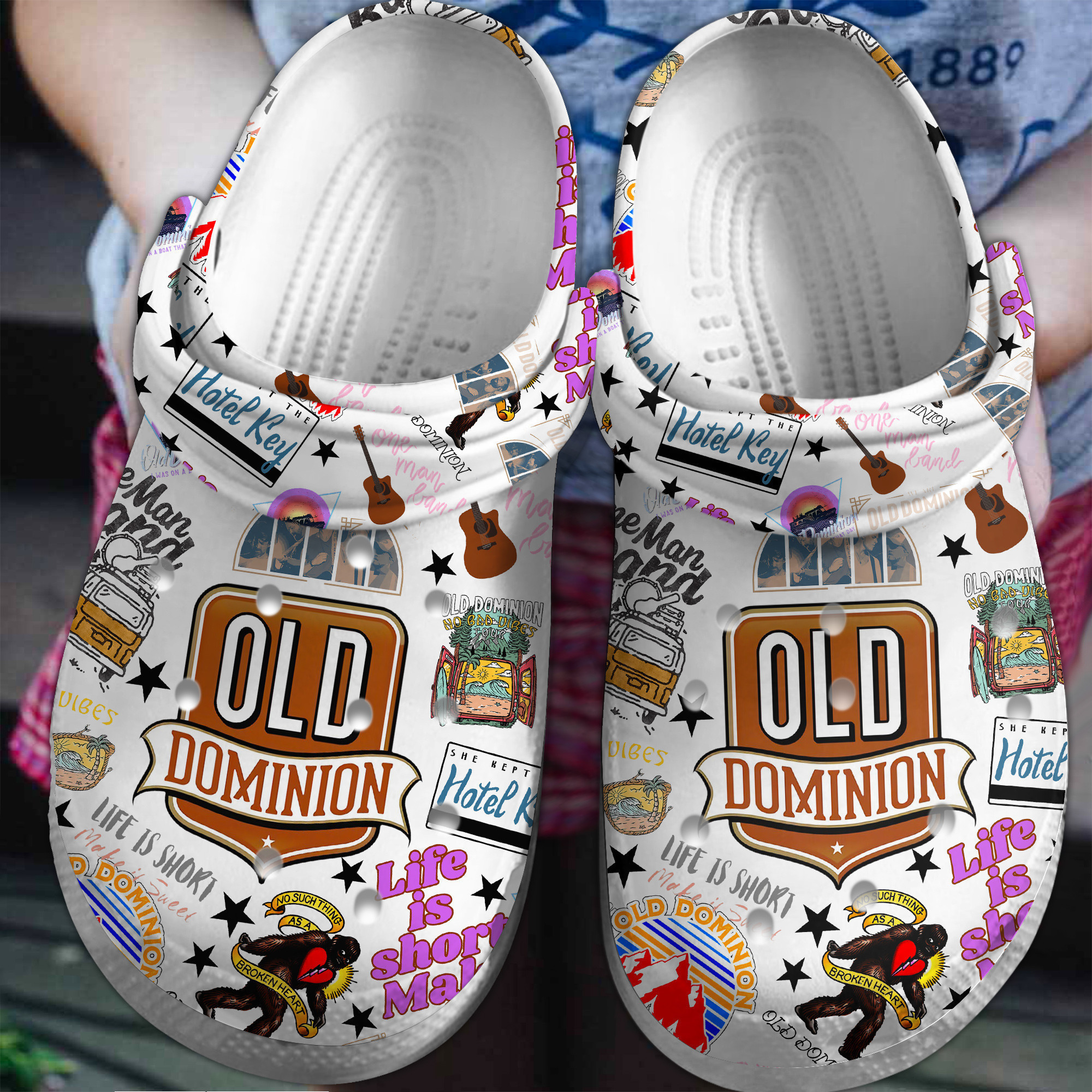 Old Dominion Music Crocs Crocband Clogs Shoes