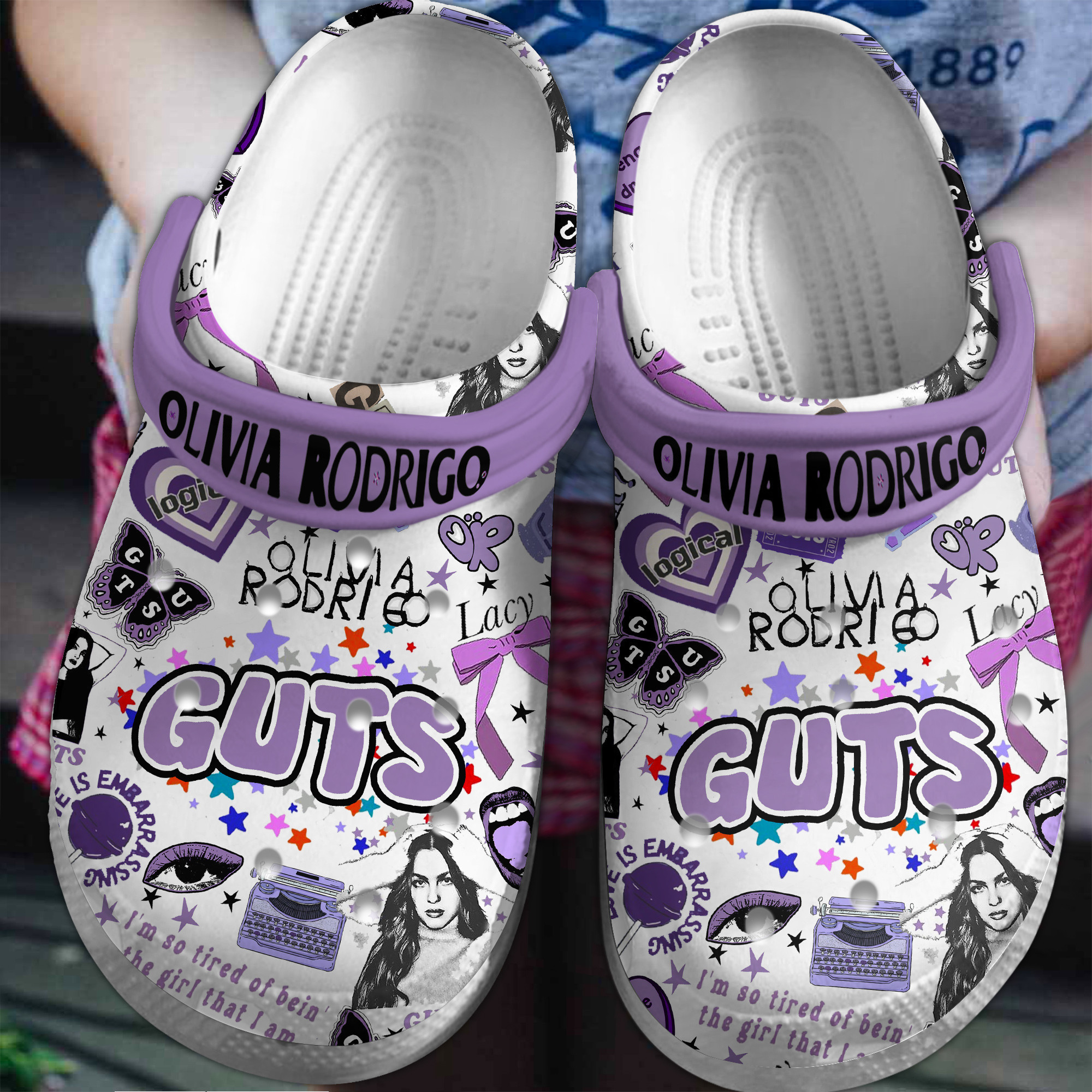 Olivia Rodrigo Music Crocs Crocband Clogs Gift For Mom Dad Family