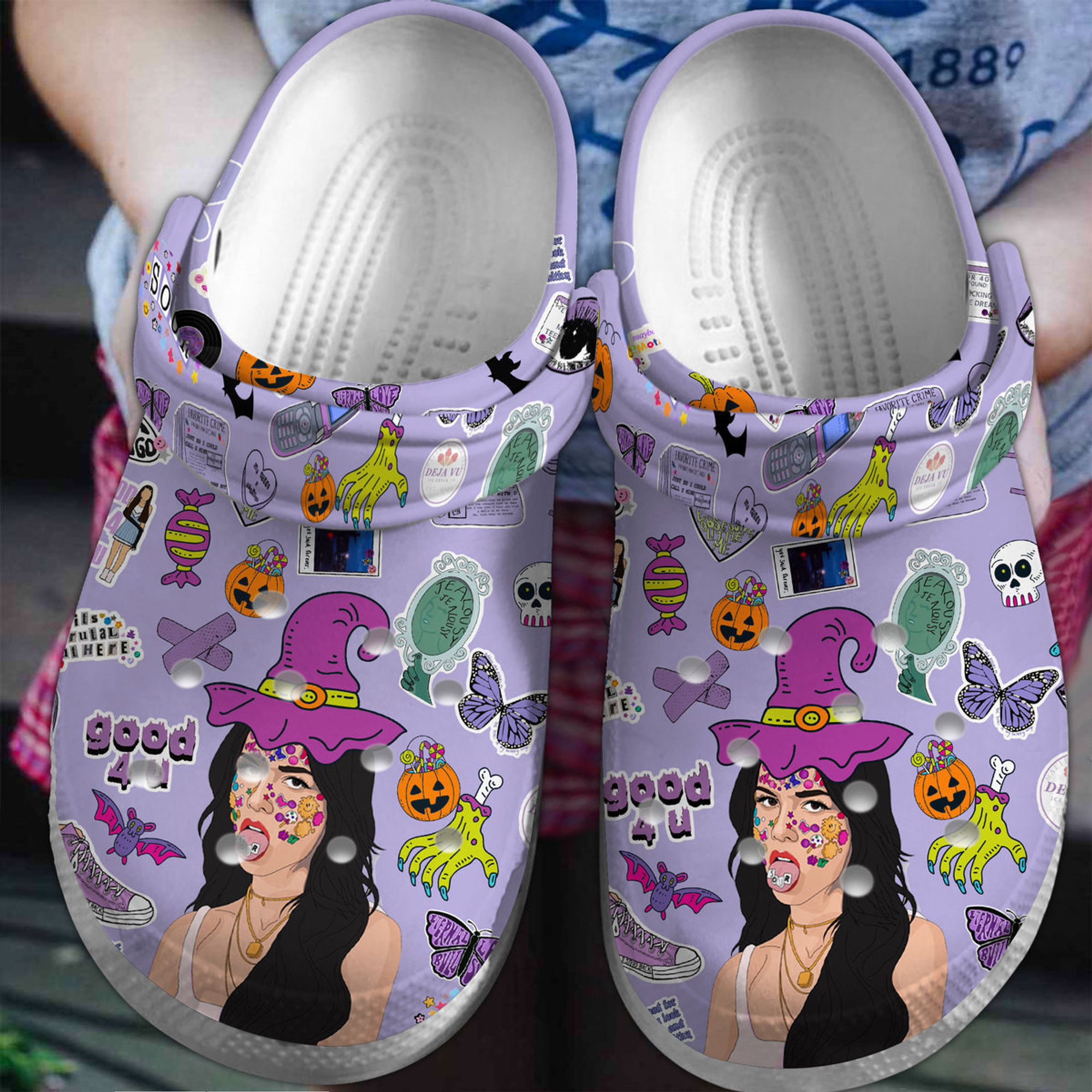 Olivia Rodrigo Music Crocs Crocband Clogs Shoes