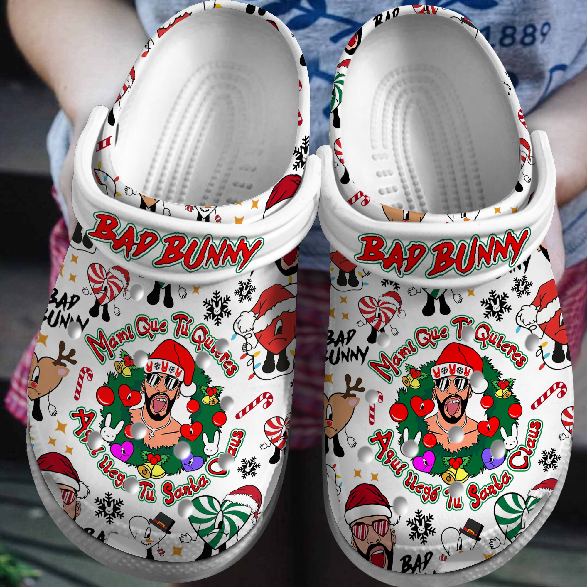 Bad Bunny Music Crocs Crocband Clogs Shoes