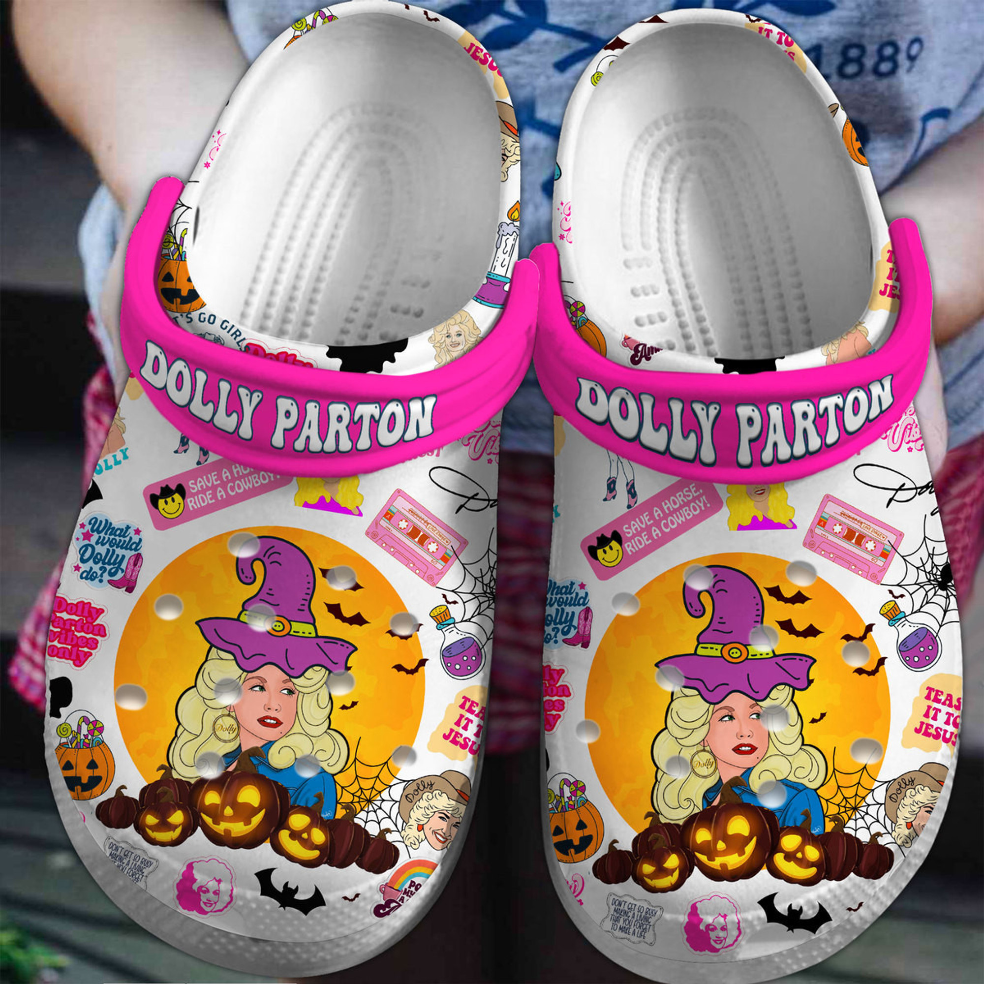 Dolly Parton Music Crocs Crocband Clogs Shoes