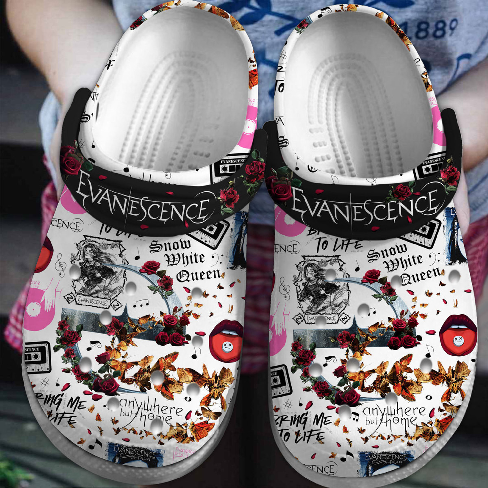 Evanescence Music Crocs Crocband Clogs Shoes