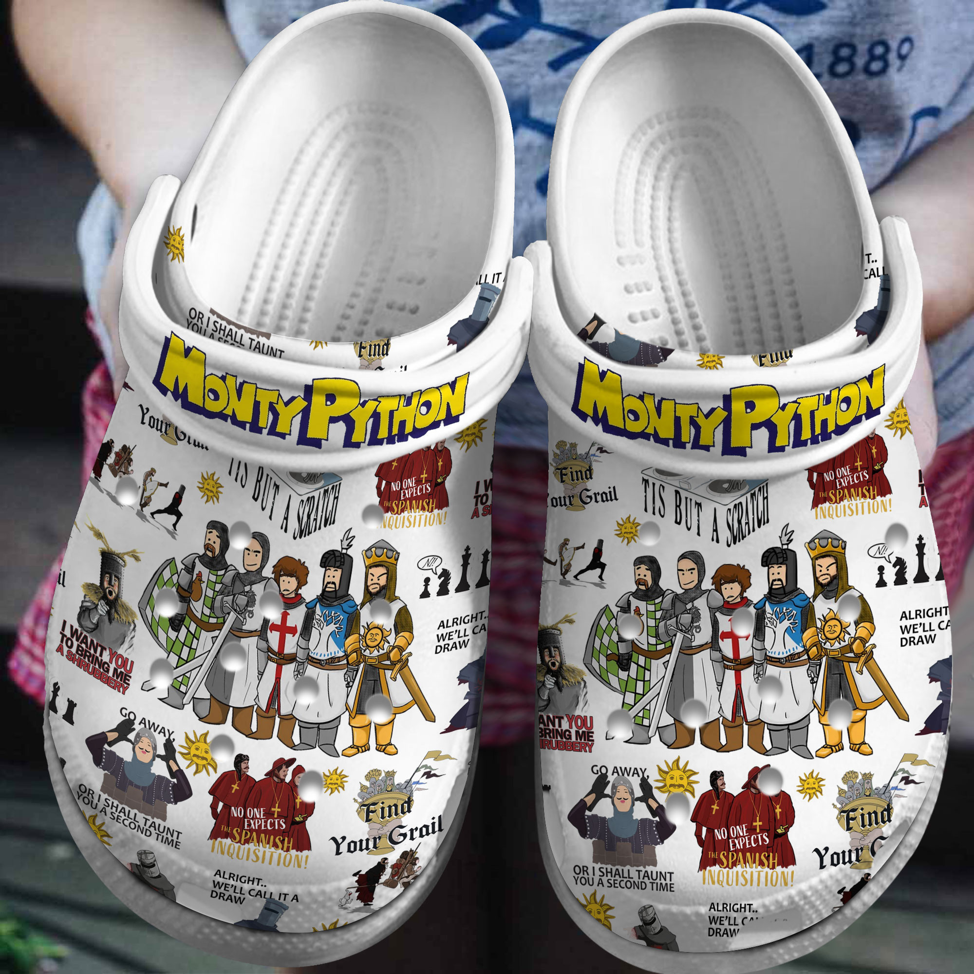 Monty Python 3D Crocs Crocband Clogs Shoes