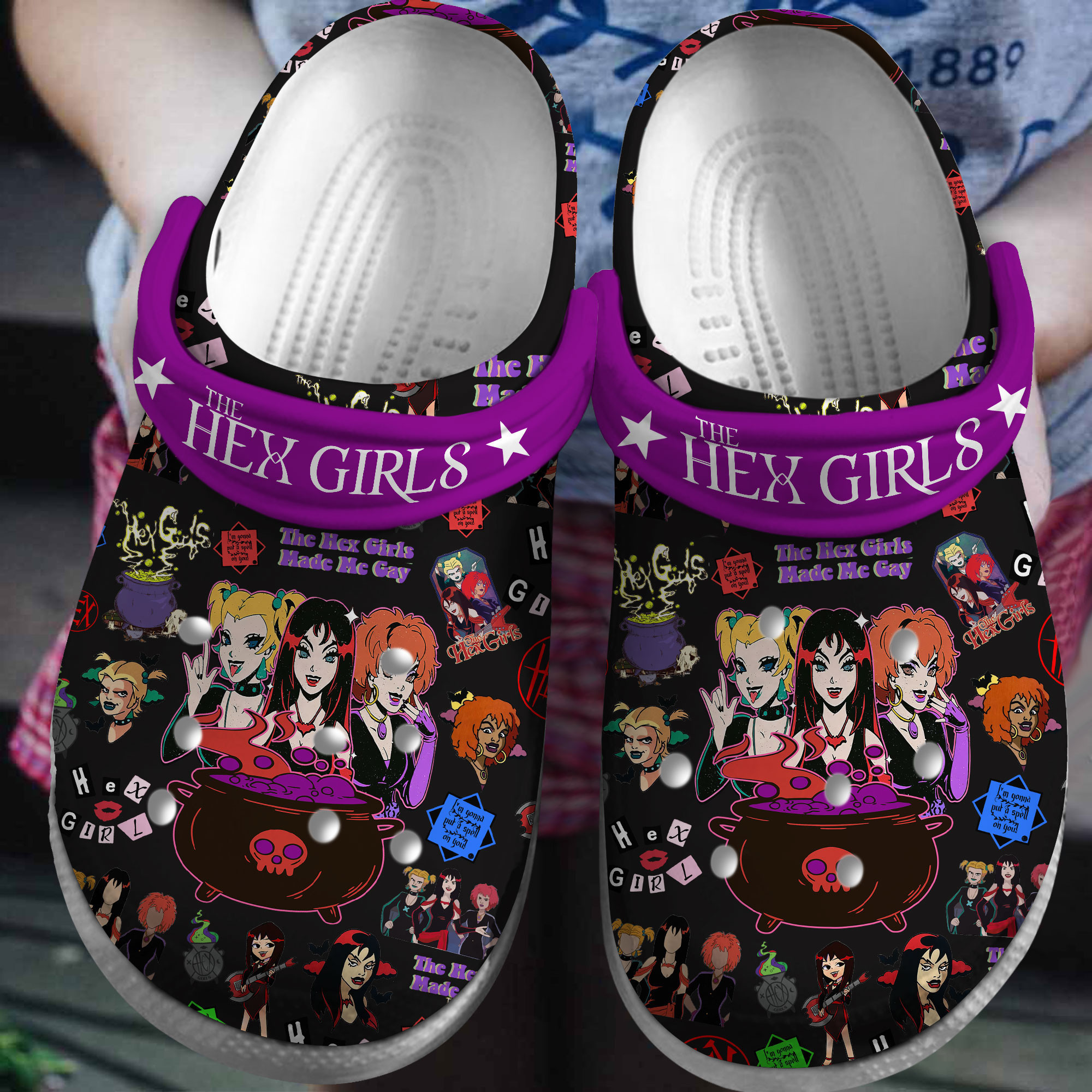 The Hex Girls 3D Crocs Crocband Clogs Shoes
